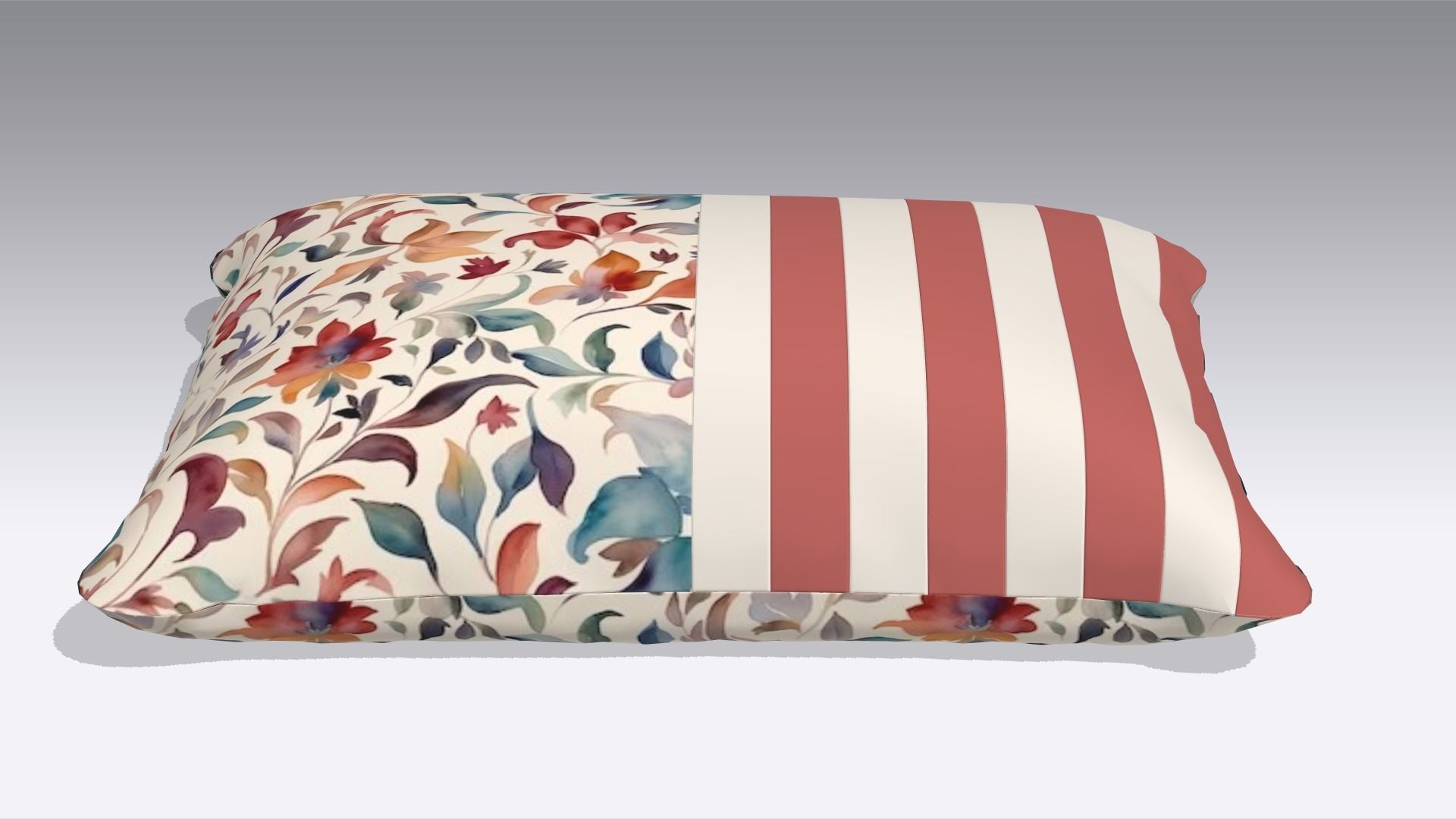 Cushion Low-poly 3D model_3