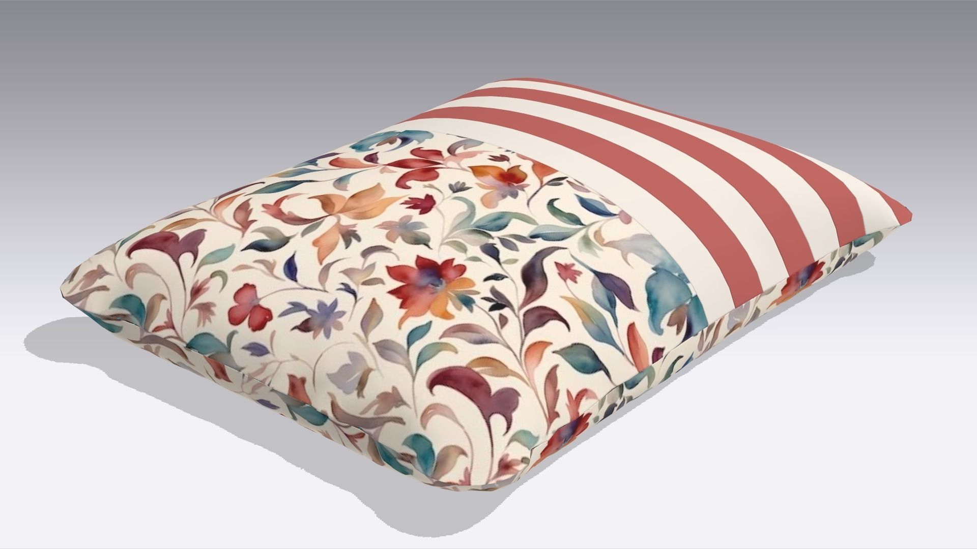 Cushion Low-poly 3D model_4