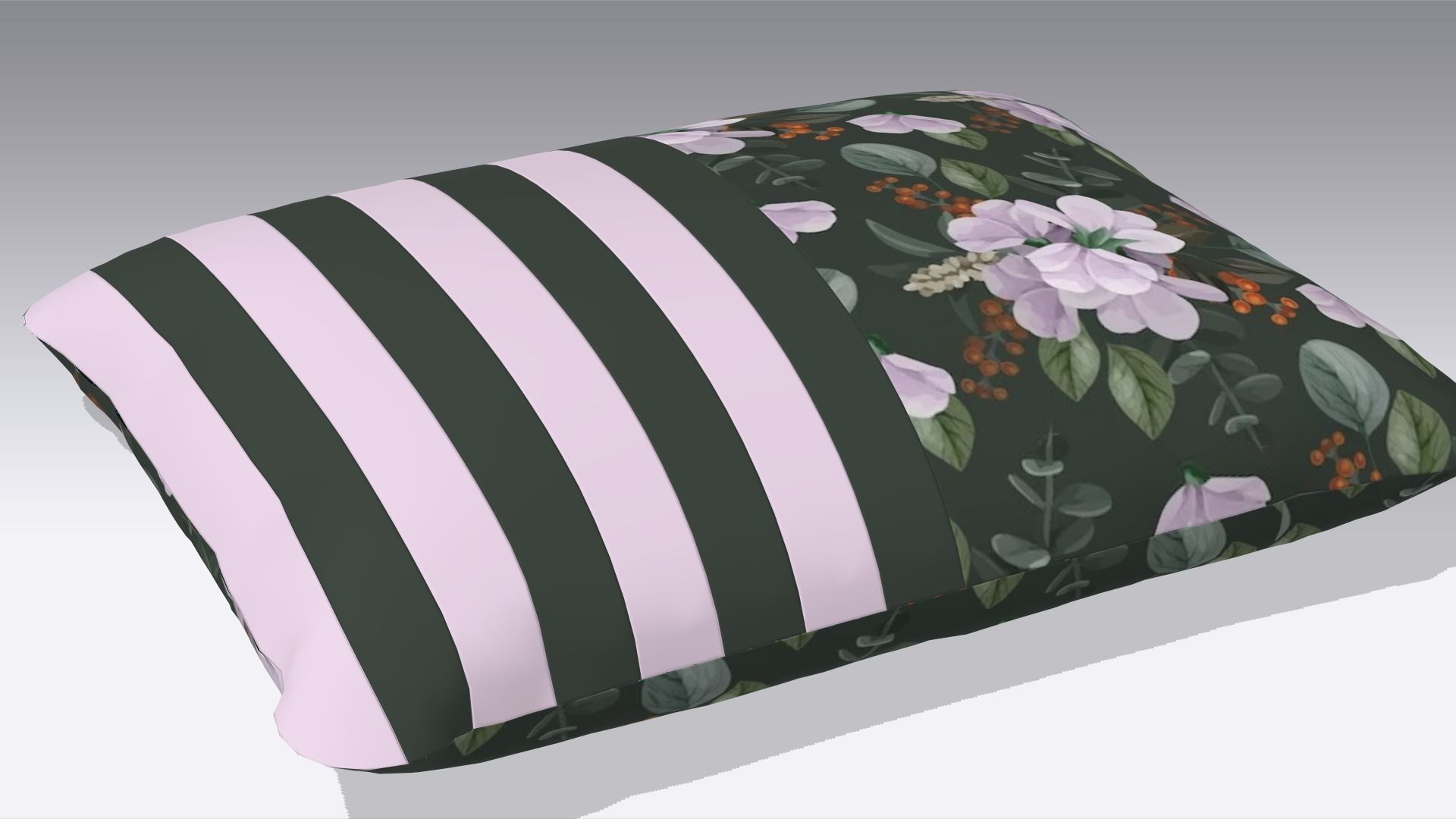 Cushion Low-poly 3D model_1