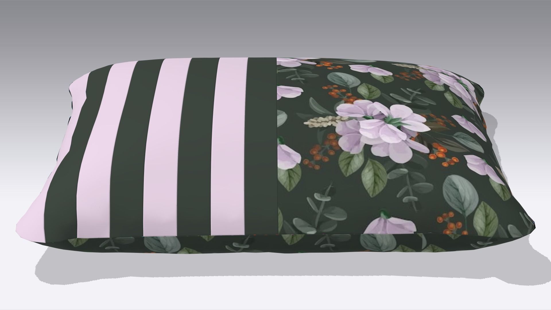 Cushion Low-poly 3D model_2