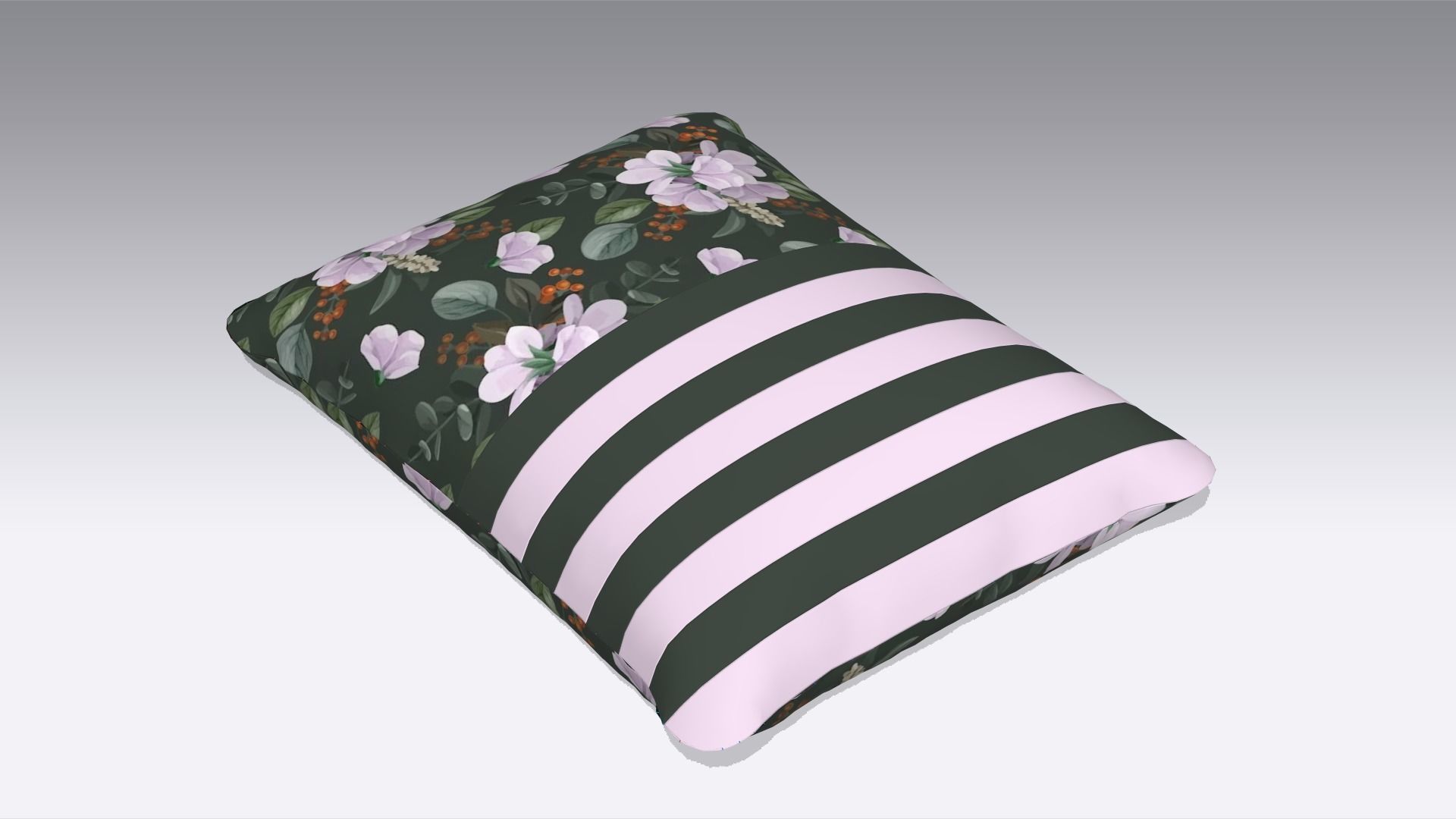Cushion Low-poly 3D model_3