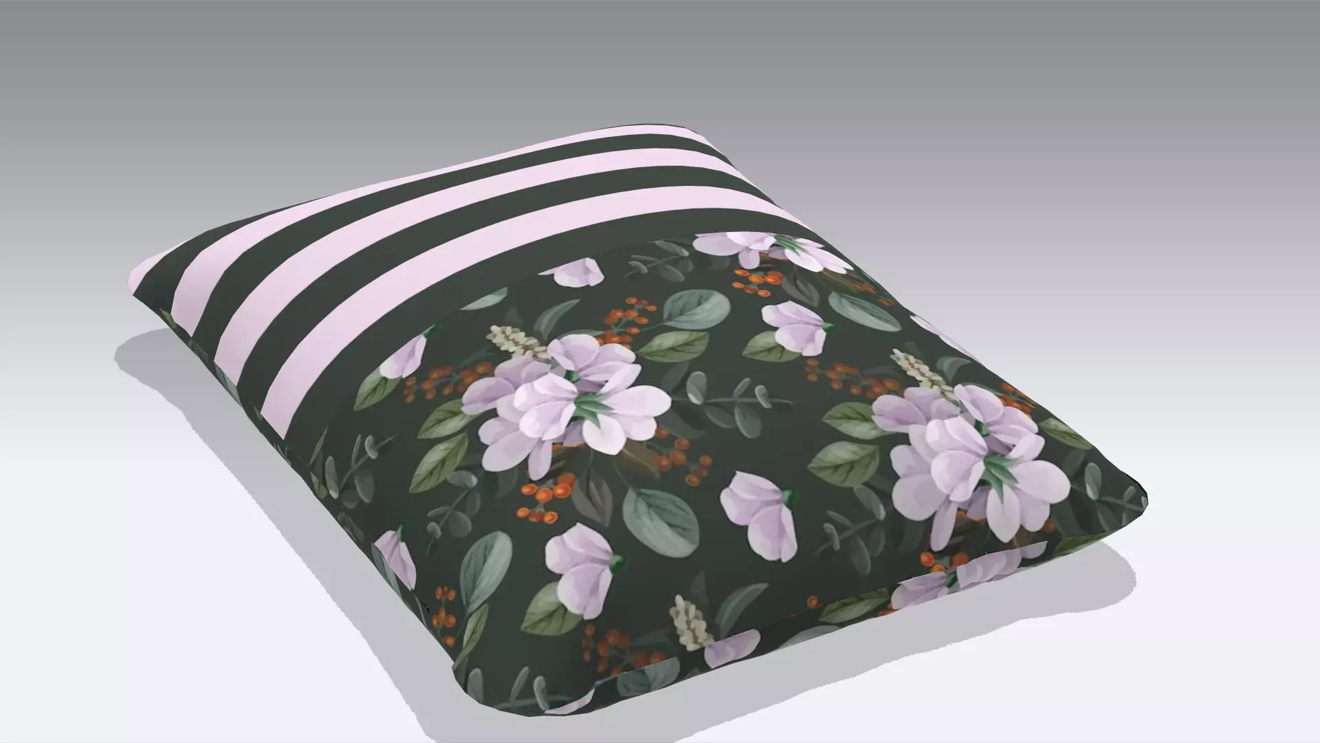 Cushion Low-poly 3D model_0