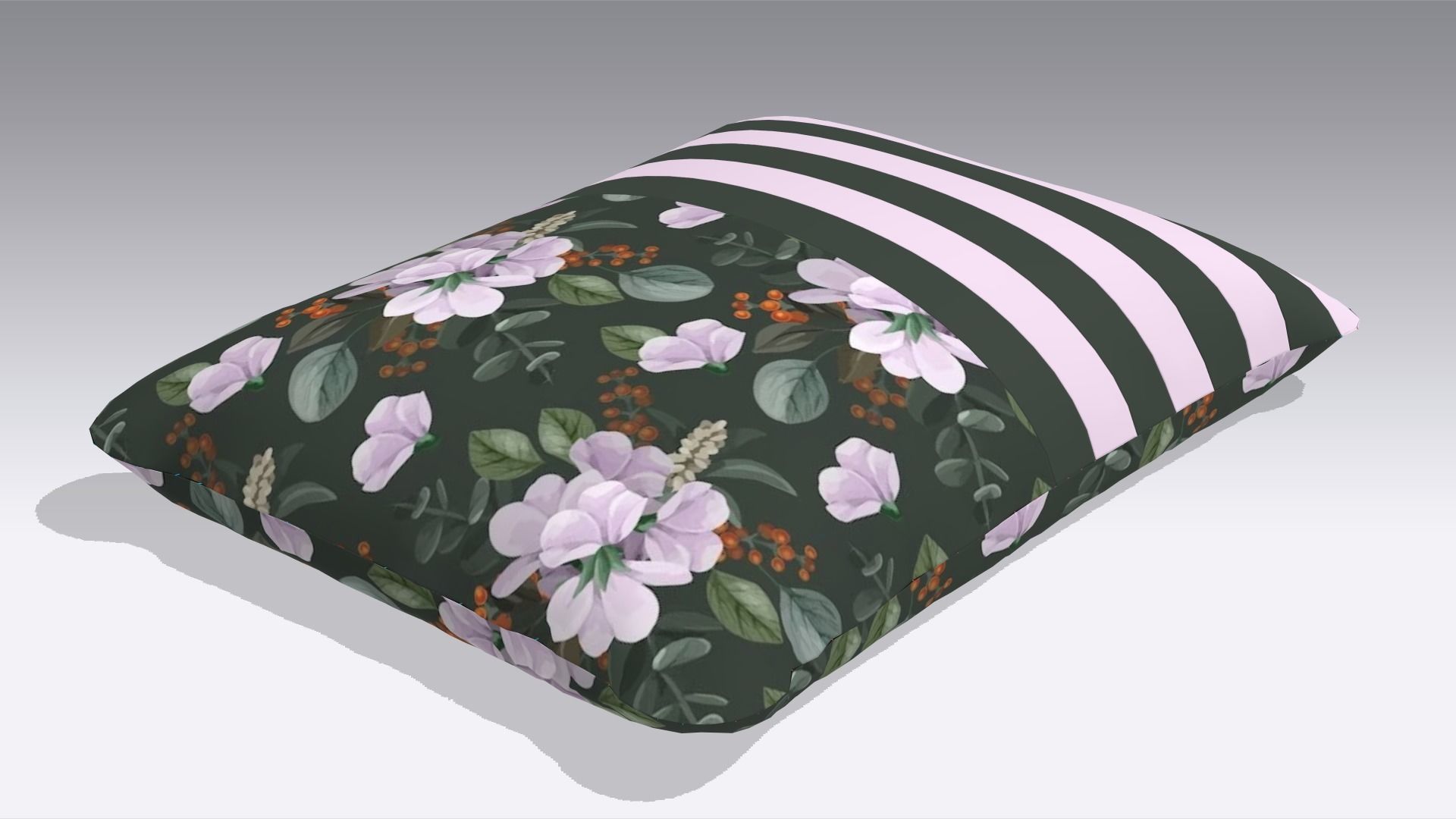 Cushion Low-poly 3D model_5