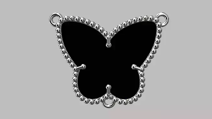 Vintage Butterfly Pendant 20mm