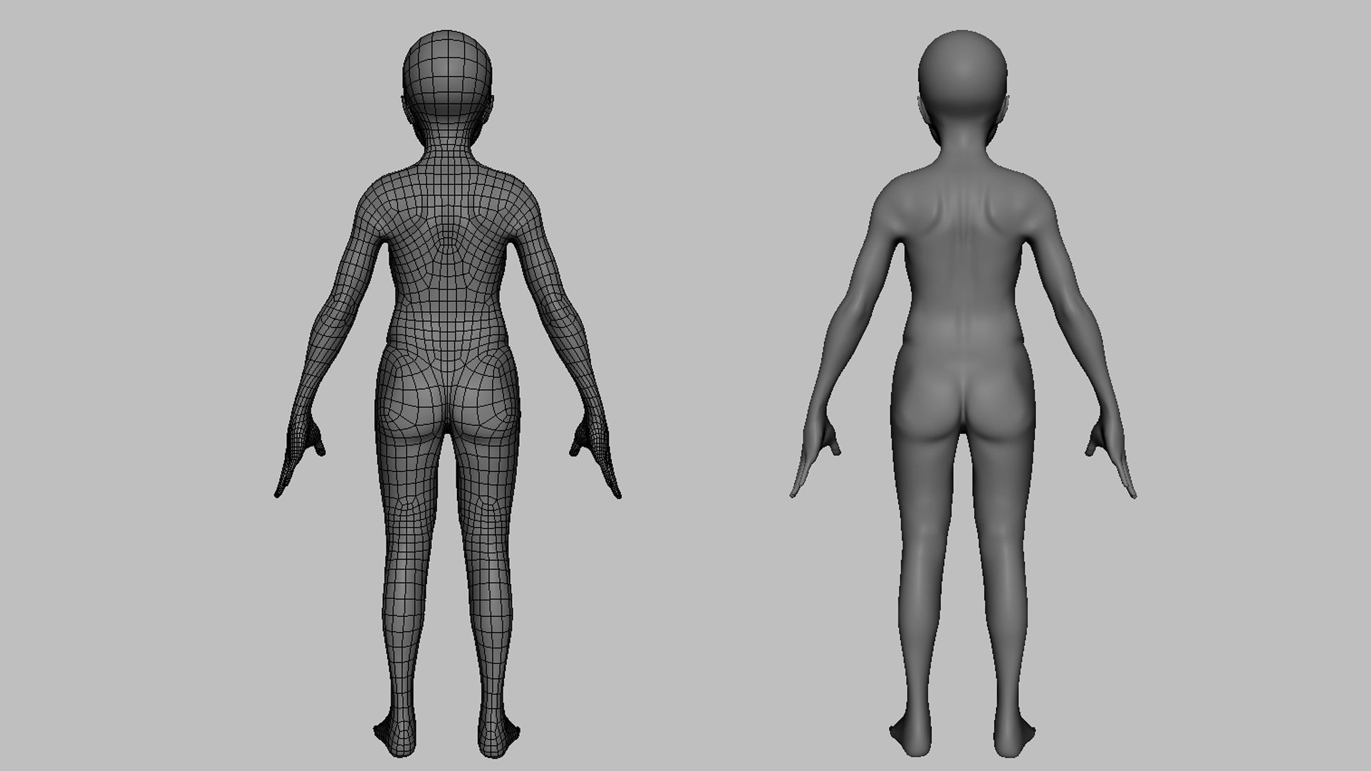 Boy n Girl BaseMesh 3D Model Collection_7