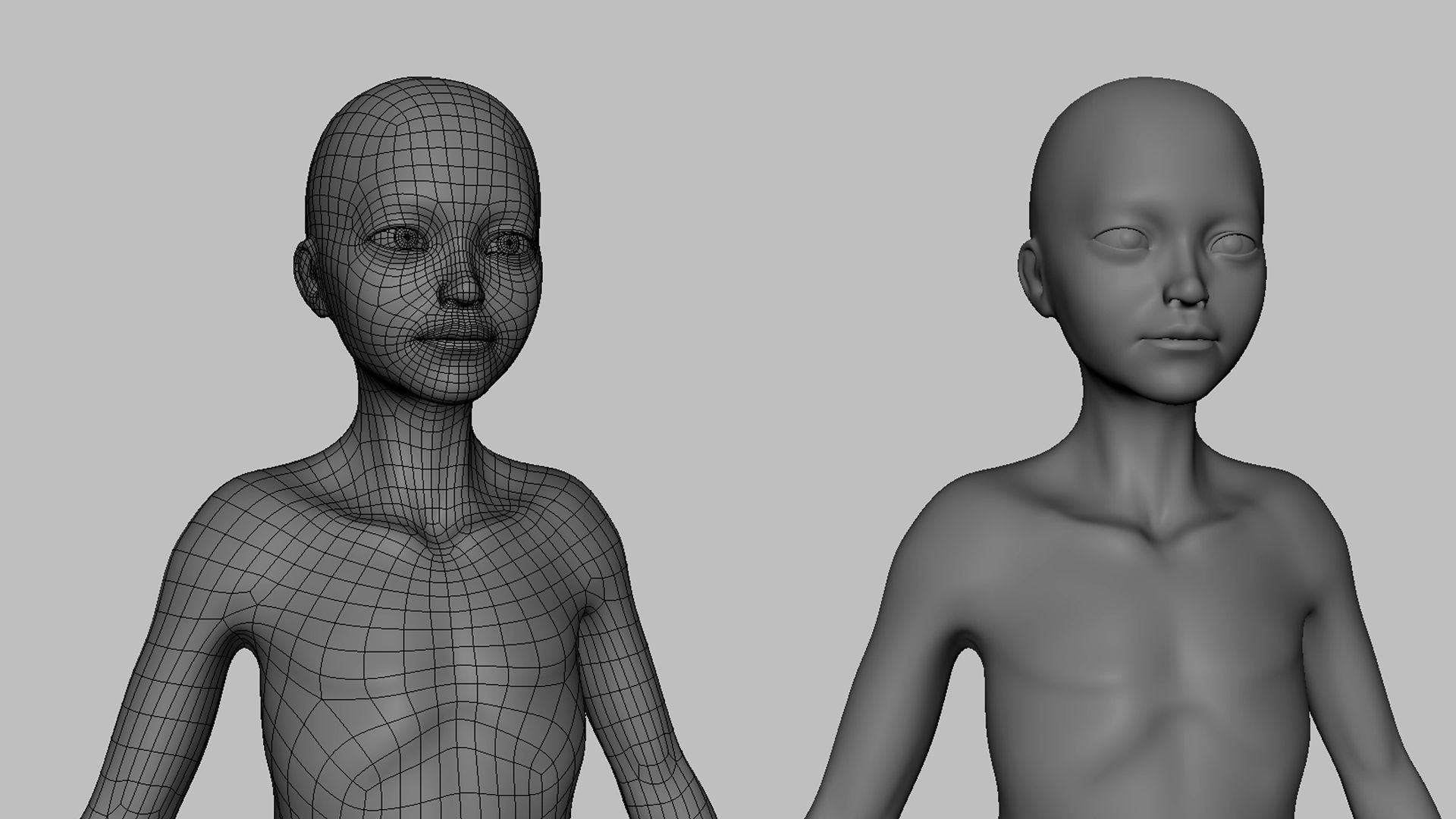 Boy n Girl BaseMesh 3D Model Collection_9