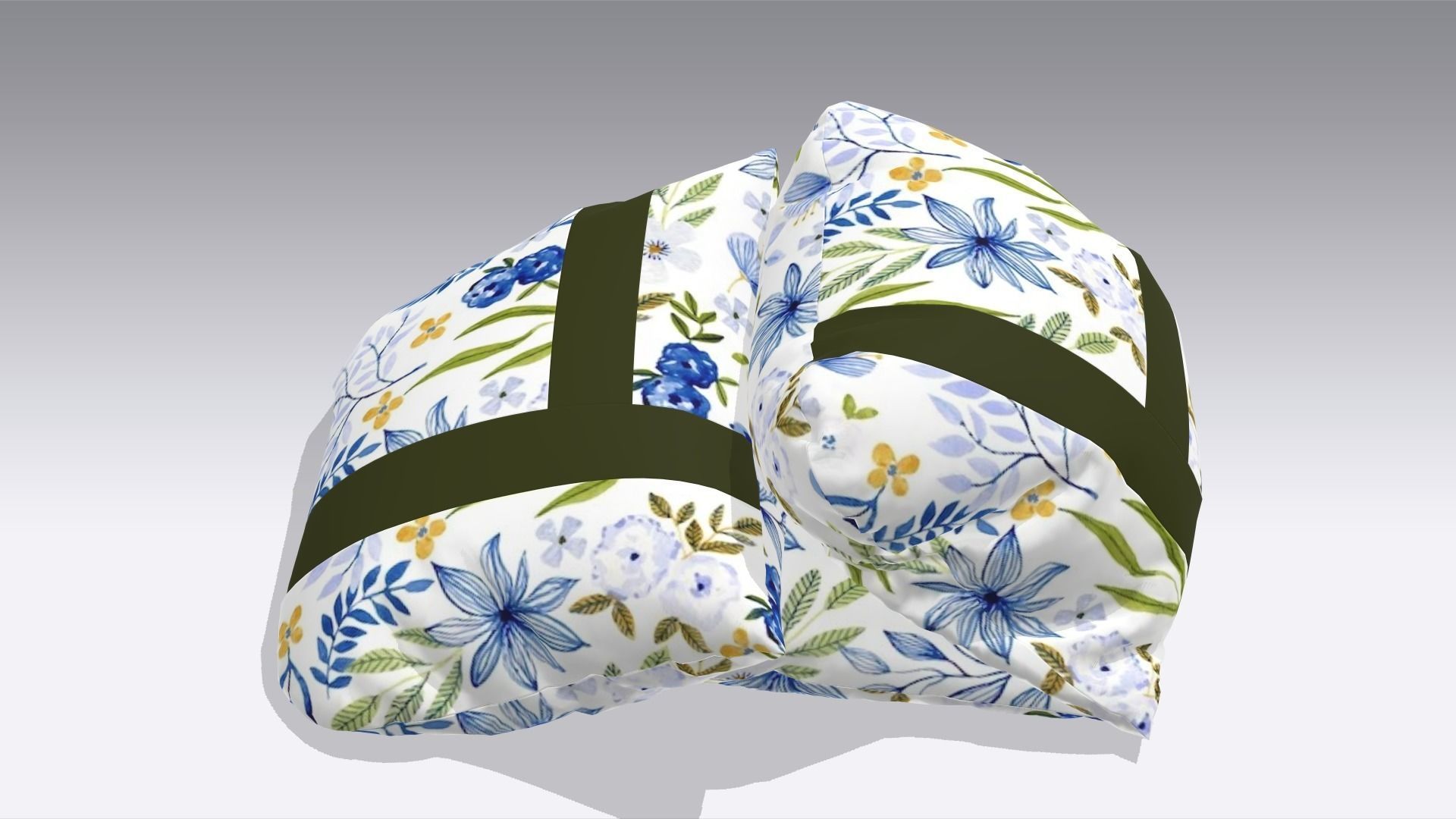 Pillow Low-poly 3D model_2