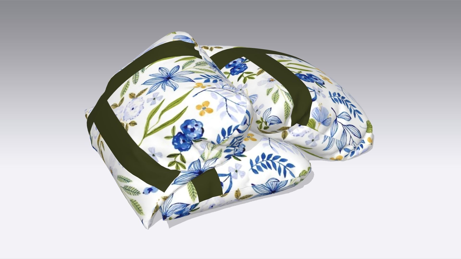 Pillow Low-poly 3D model_5