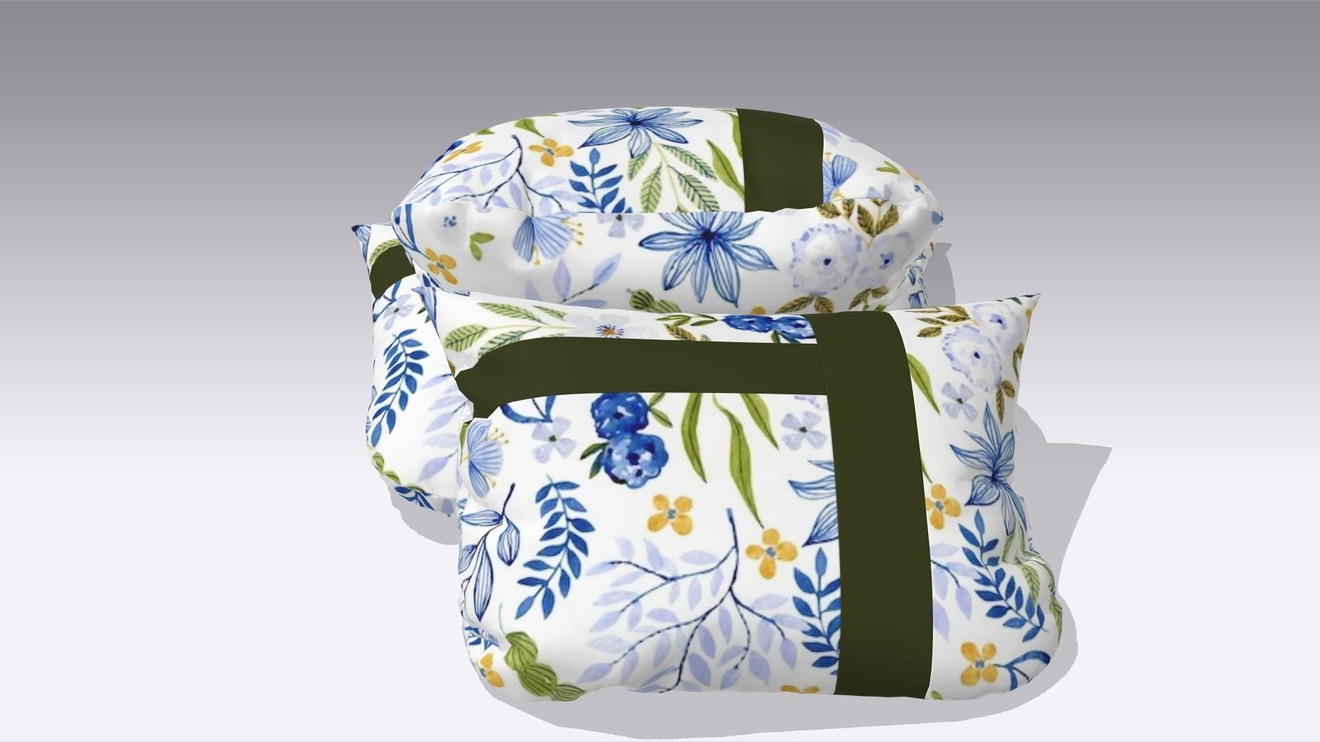 Pillow Low-poly 3D model_3