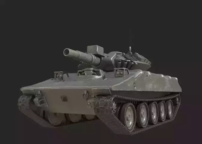 Vietnam War USA Army M551 Sheridan Light Tank Low-poly 3D model