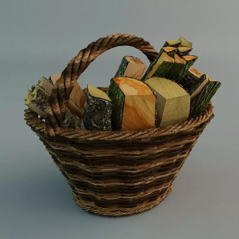 Wicker Basket Free 3D model