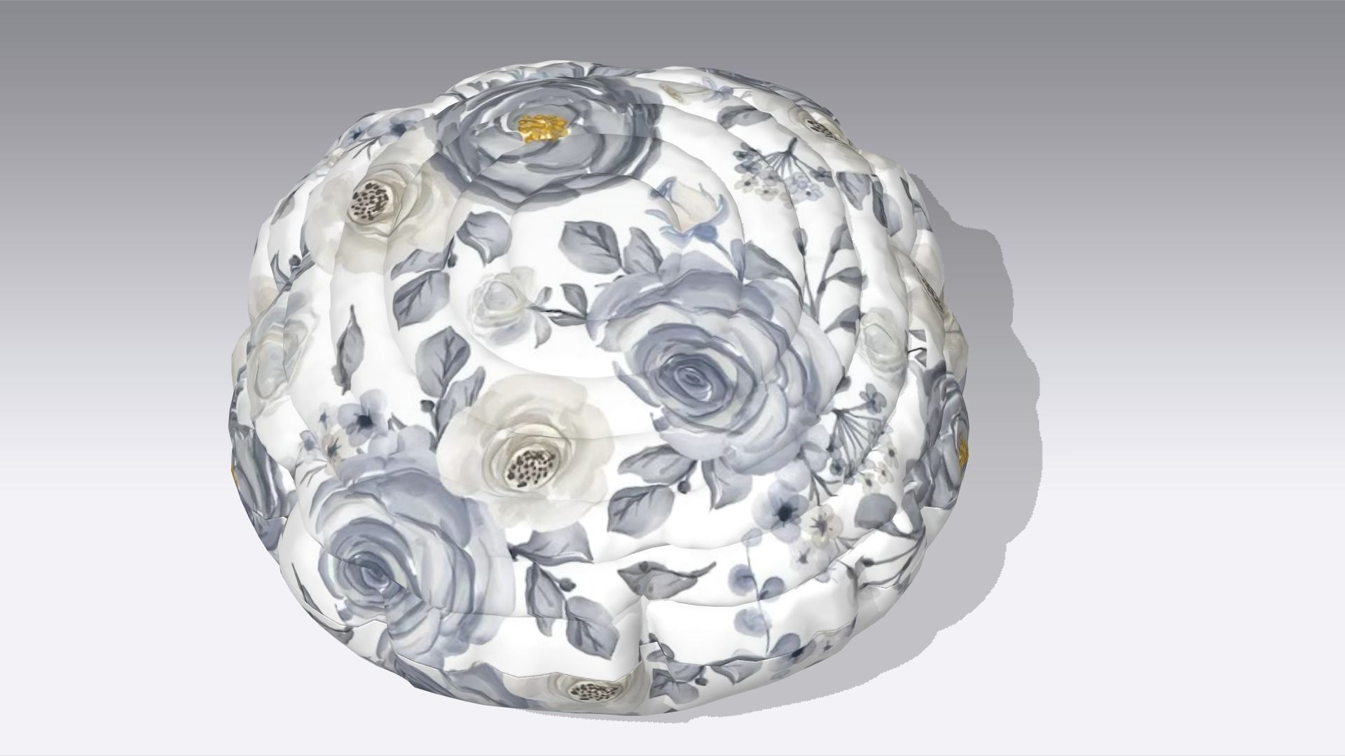 Pillow Low-poly 3D model_2