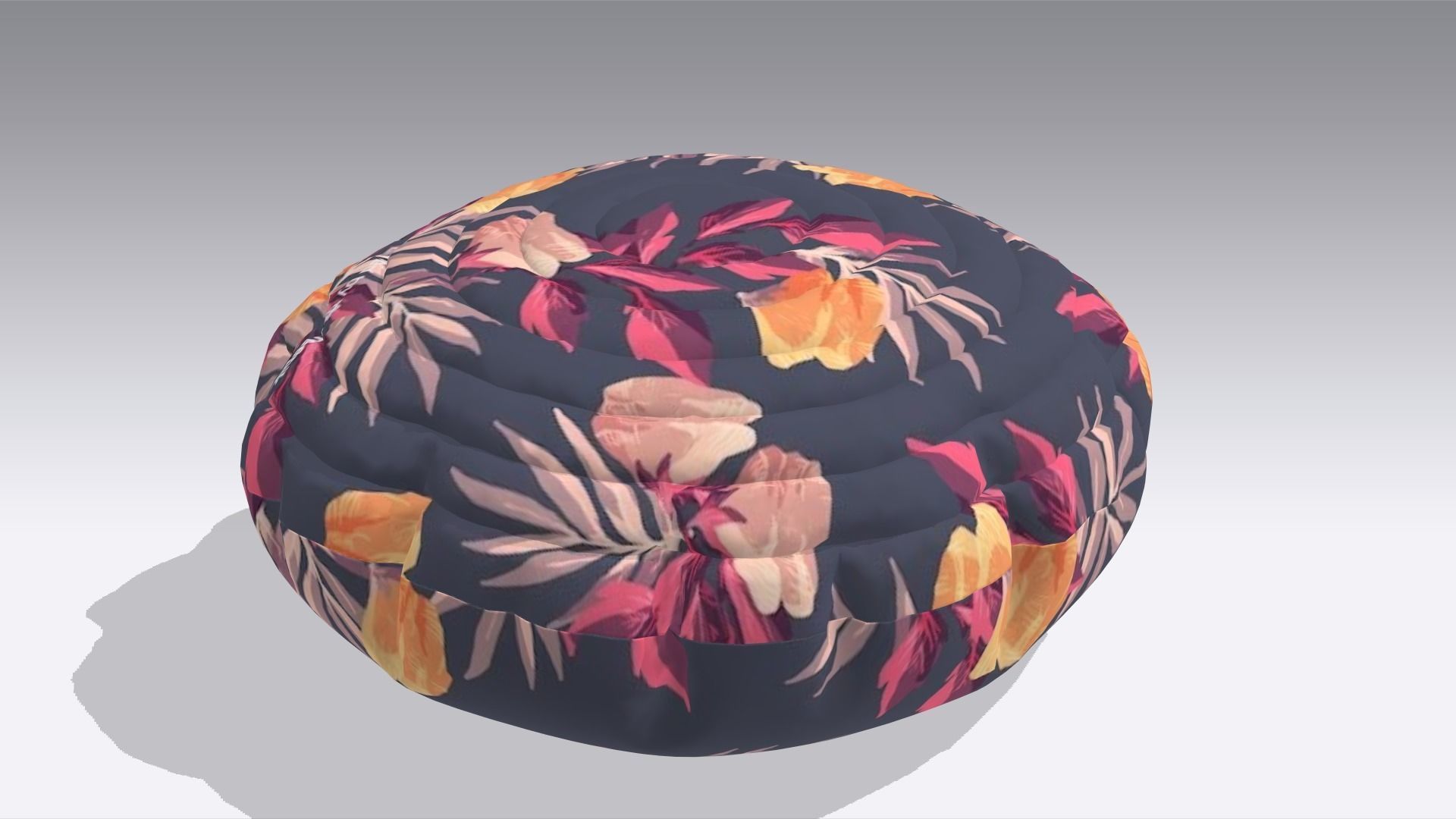 Pillow Low-poly 3D model_4