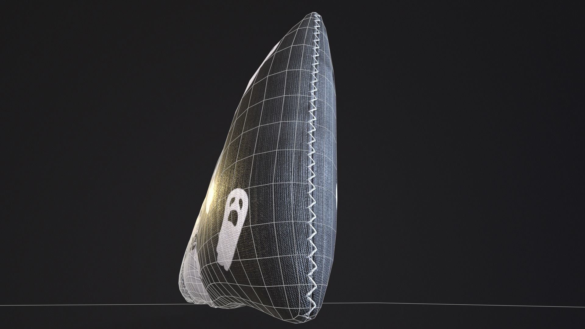 Halloween Pillows Decoration Low-poly 3D model_13