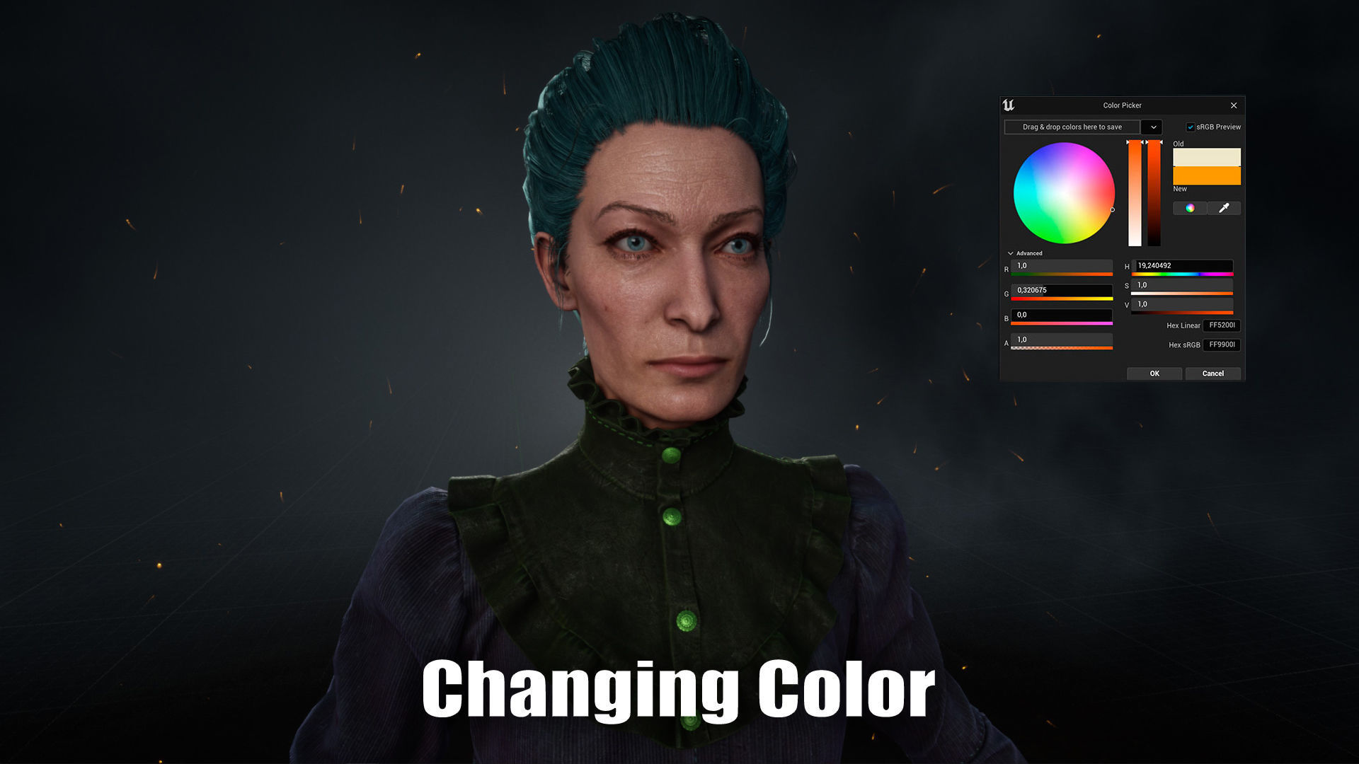 Lost Child Nanny Low-poly 3D model_16