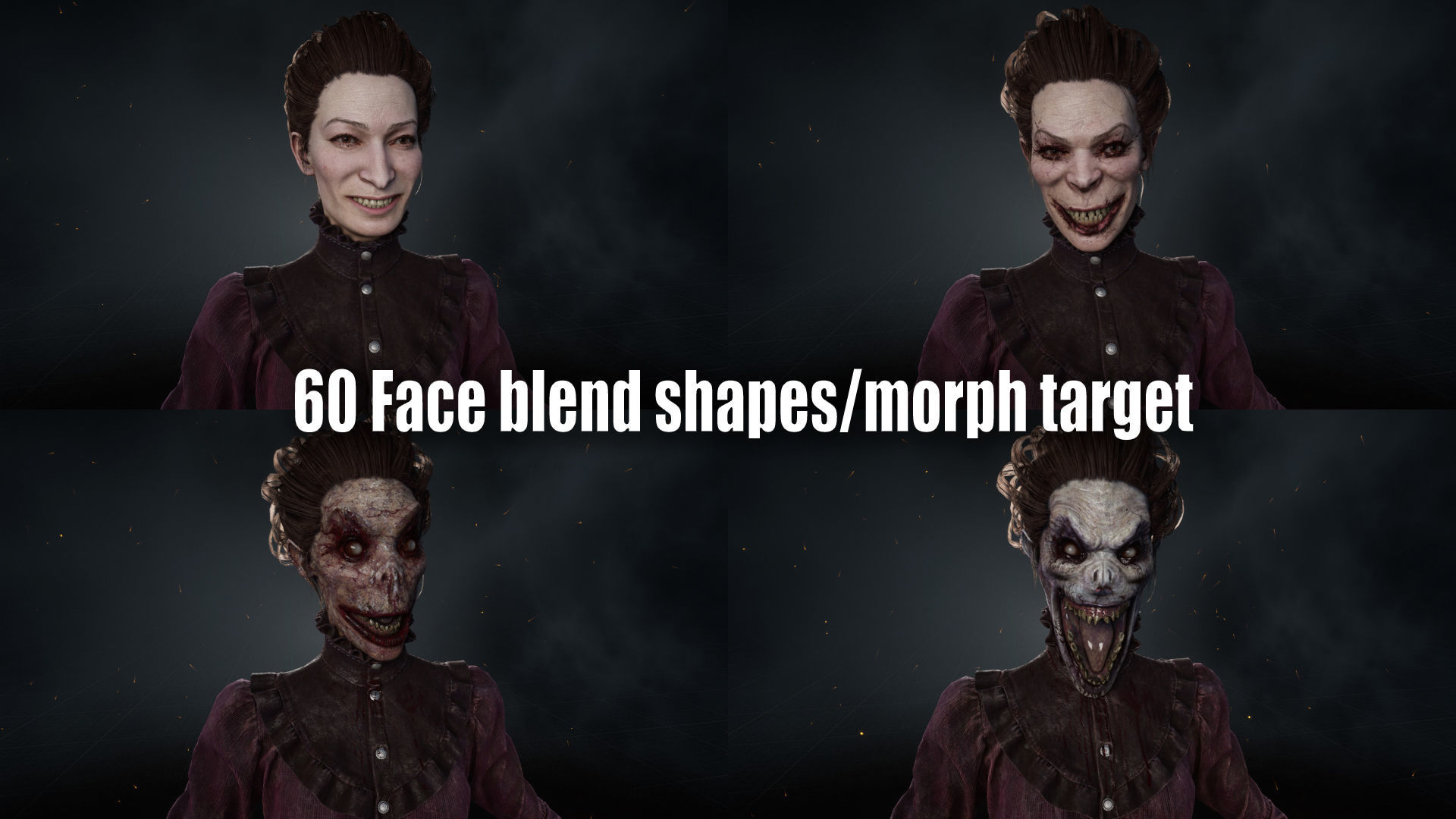 Lost Child Nanny Low-poly 3D model_14