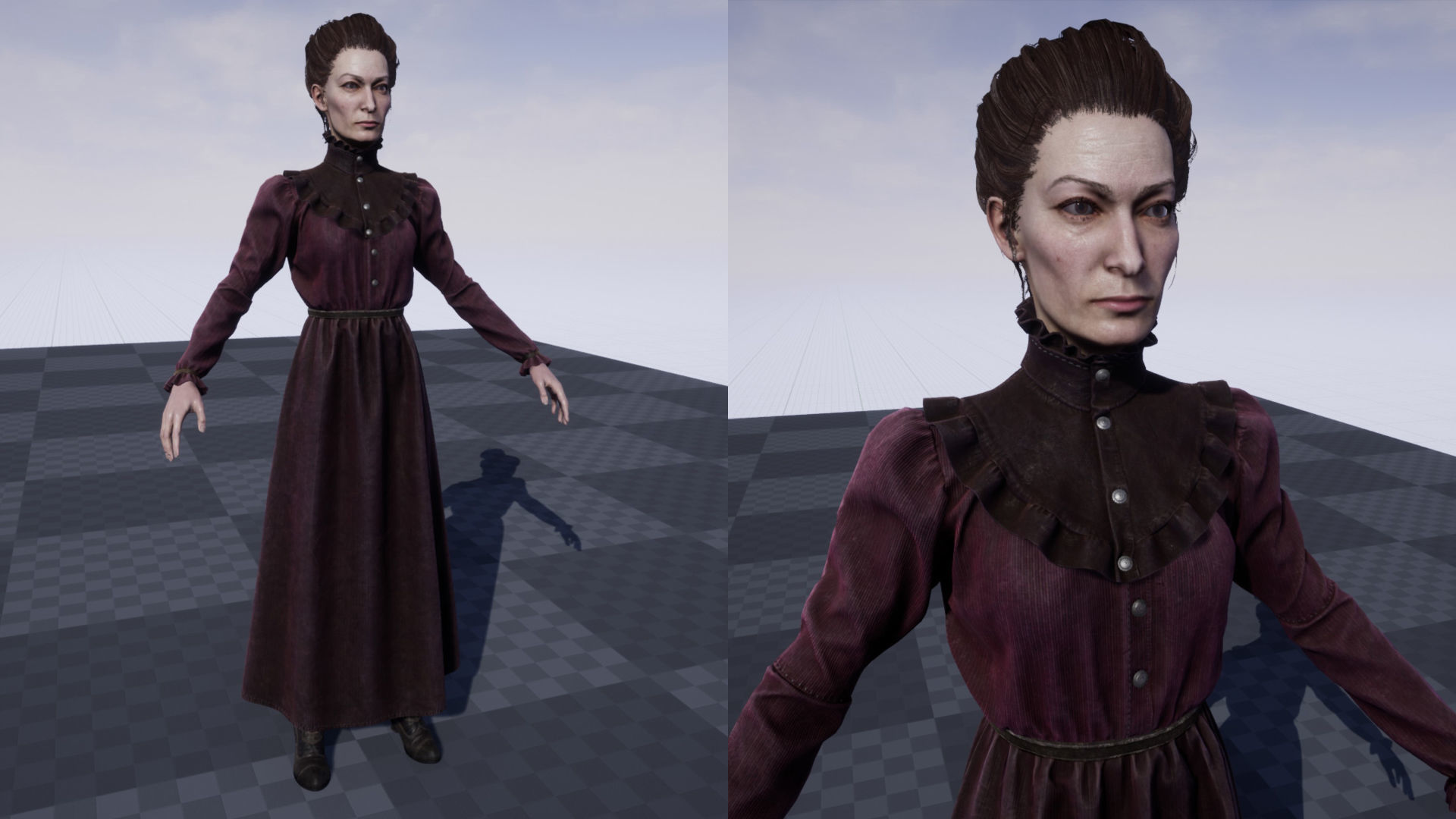 Lost Child Nanny Low-poly 3D model_13