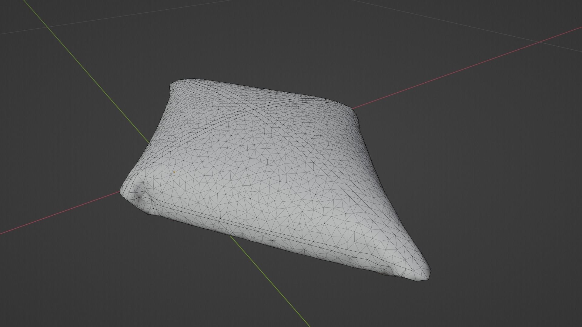 Pillow Low-poly 3D model_6