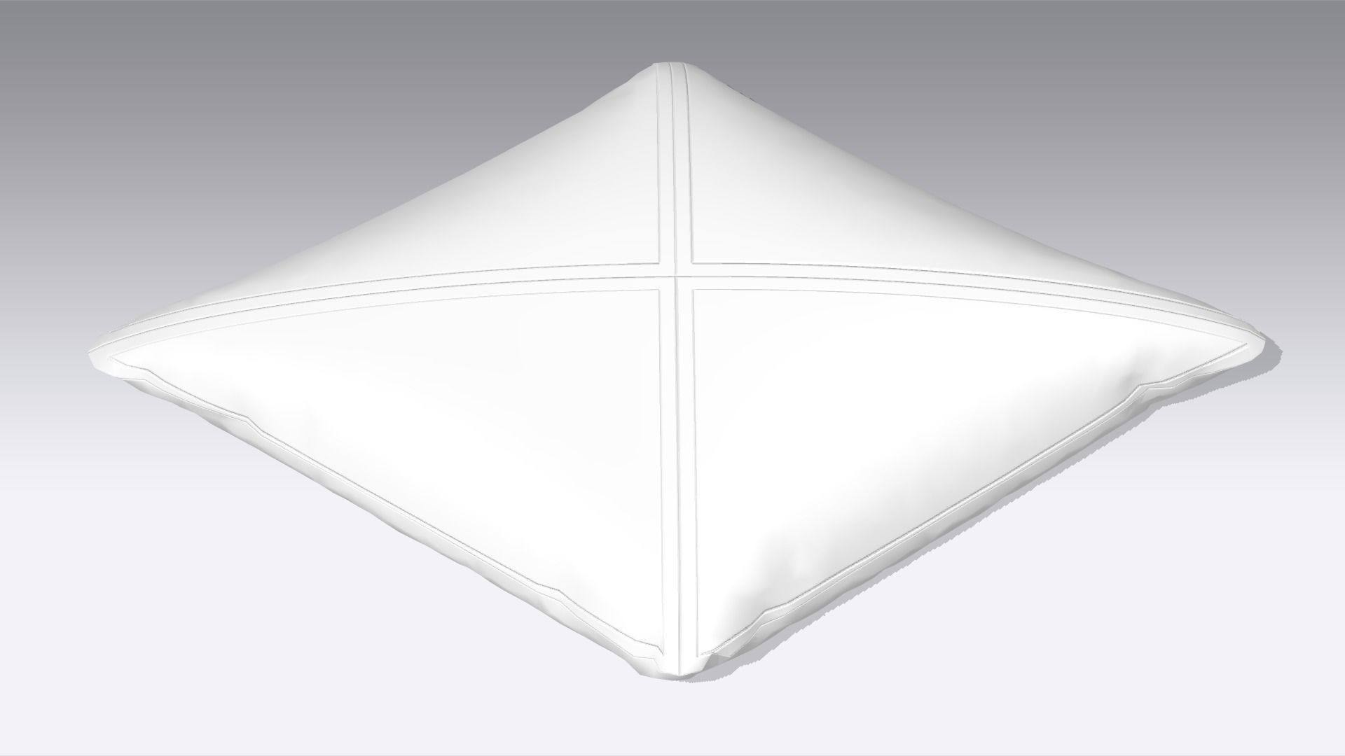 Pillow Low-poly 3D model_2