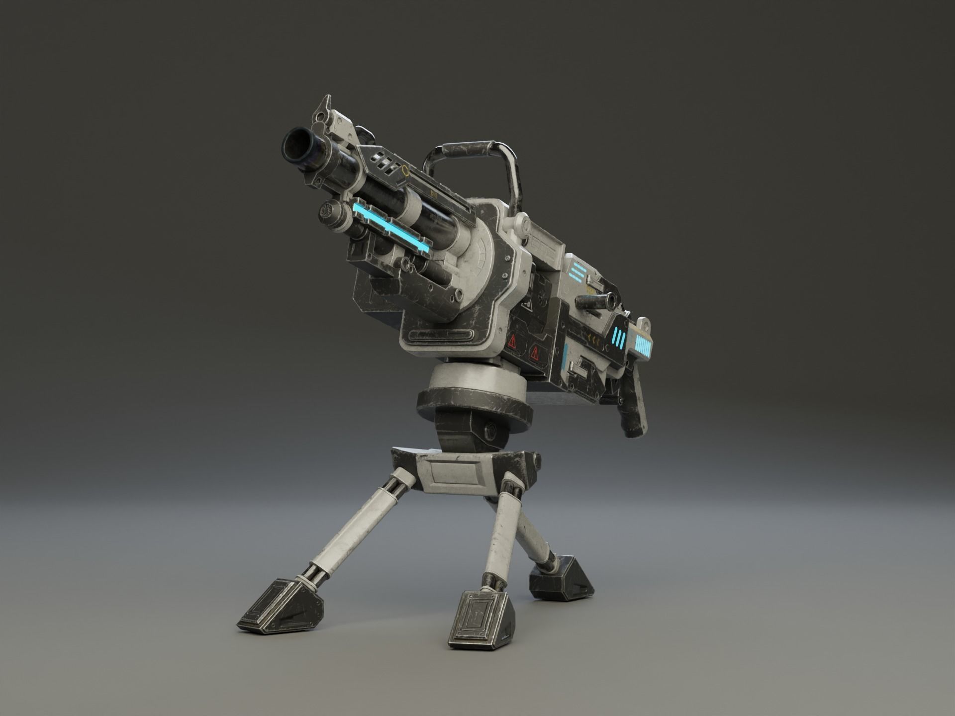 Realistic Grenade Launcher GameReady  Low-poly 3D model_5