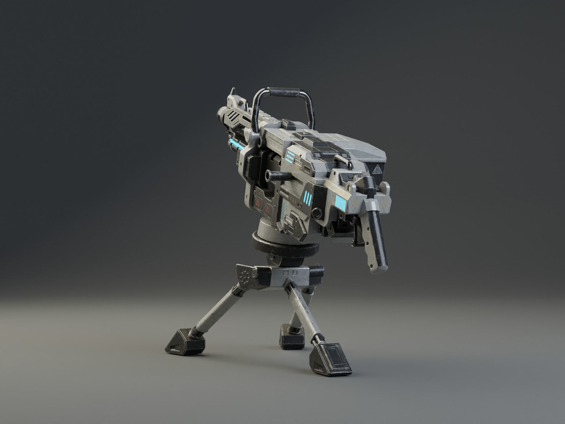 Realistic Grenade Launcher GameReady  Low-poly 3D model_2