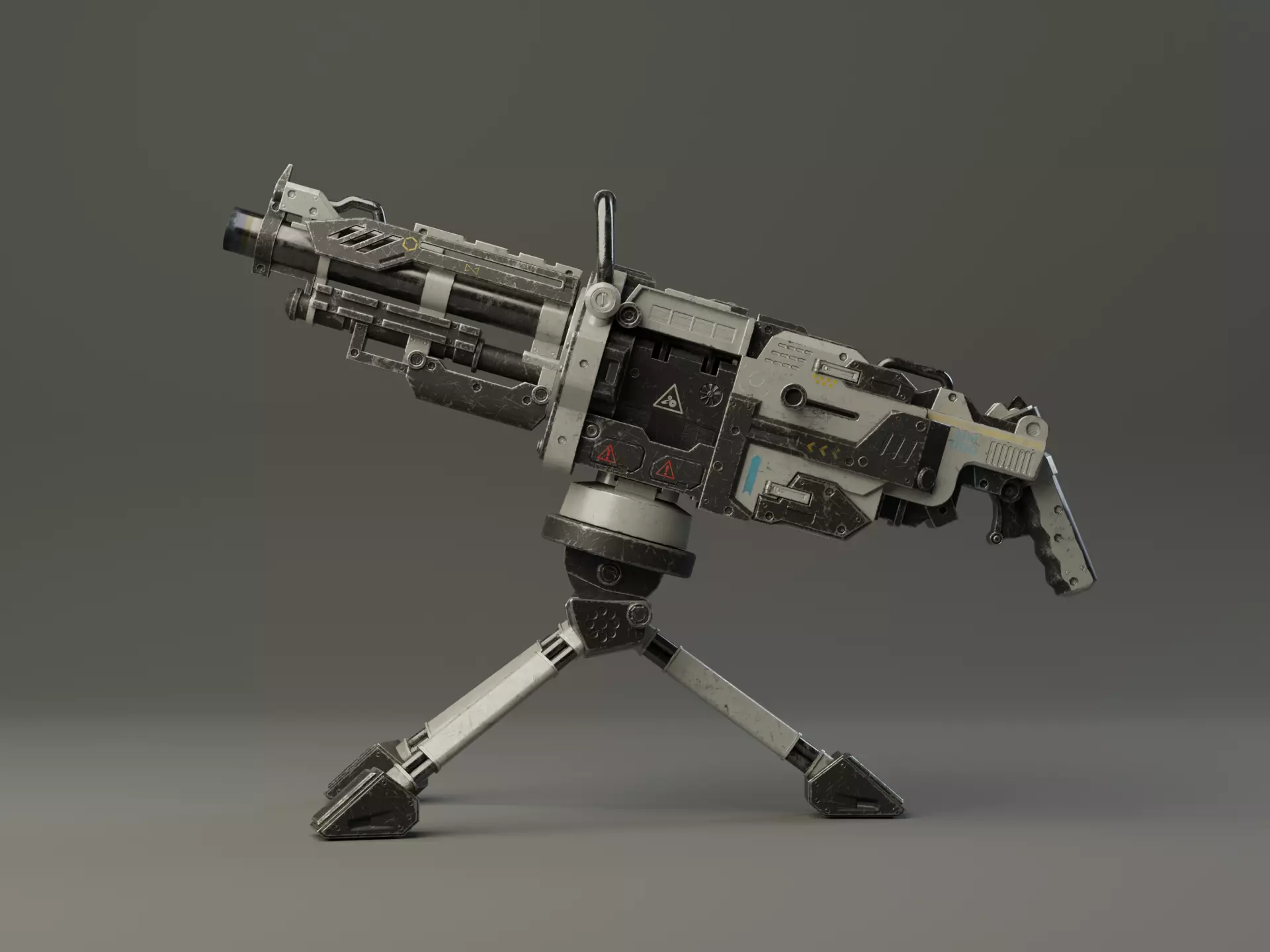 Realistic Grenade Launcher GameReady  Low-poly 3D model_0