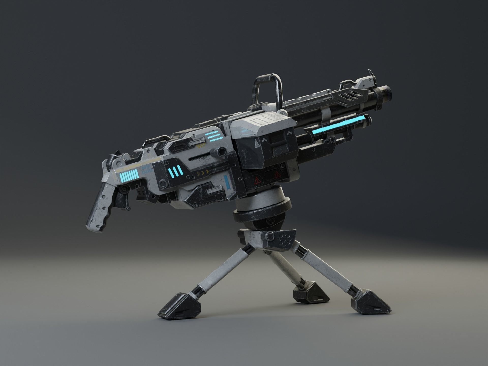 Realistic Grenade Launcher GameReady  Low-poly 3D model_3
