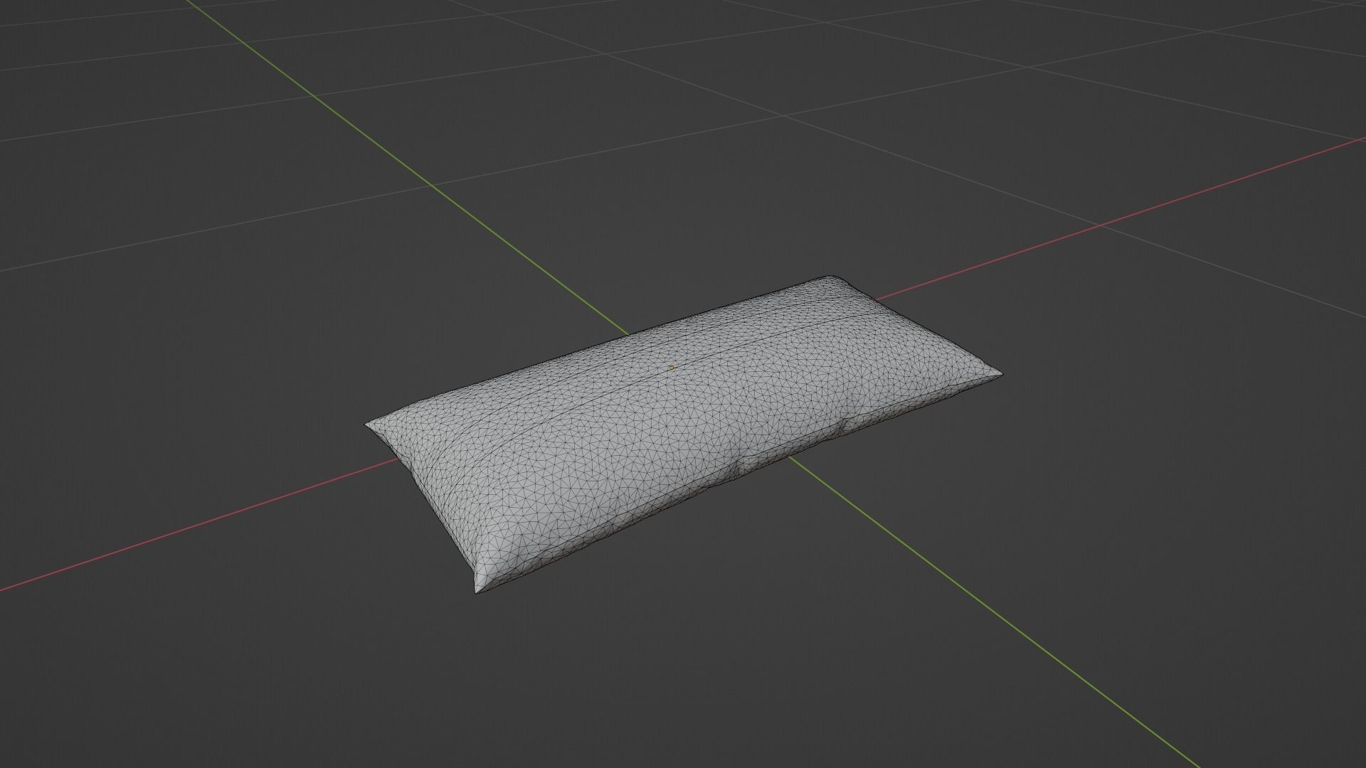 Pillow Low-poly 3D model_6