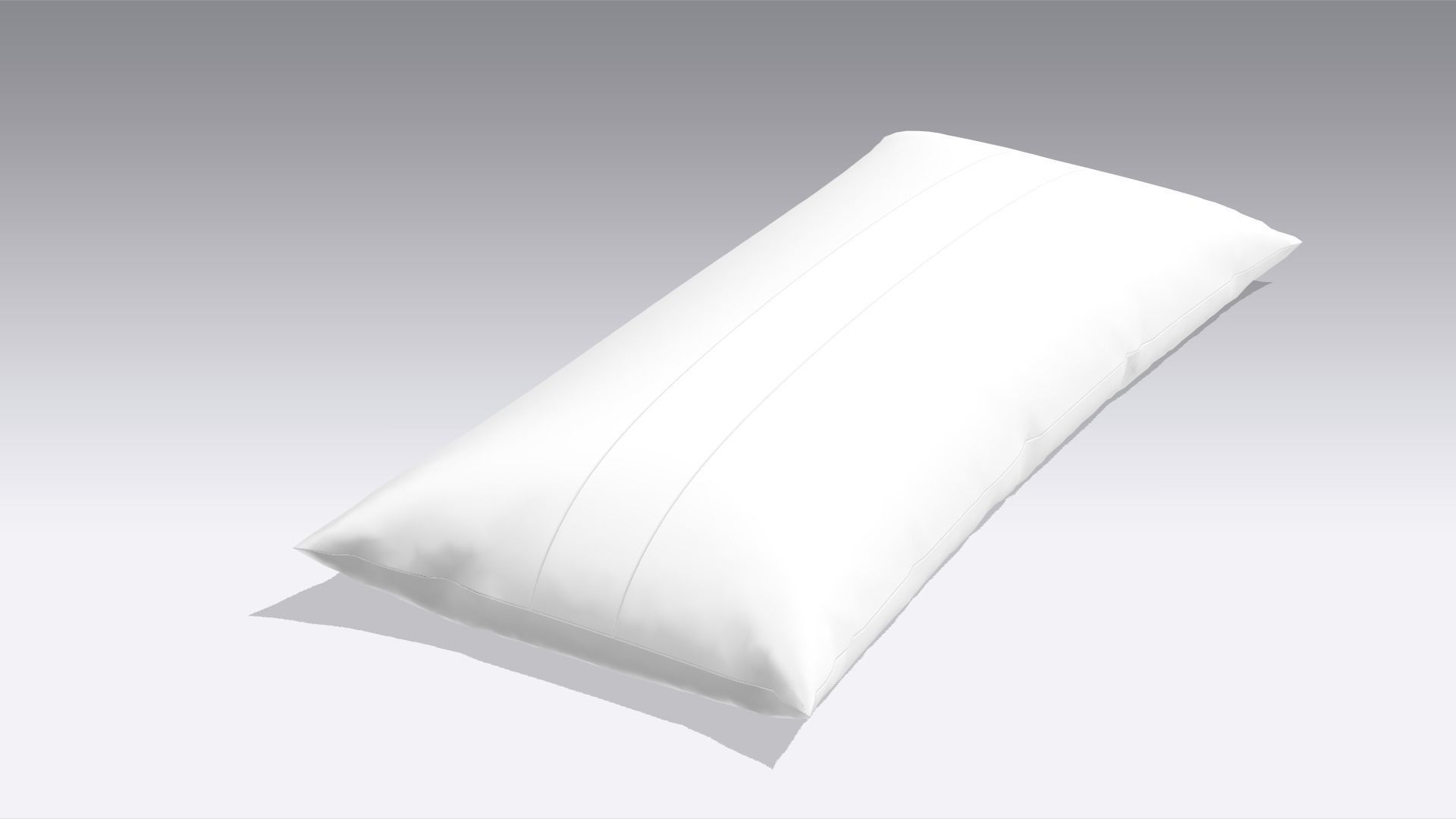 Pillow Low-poly 3D model_4