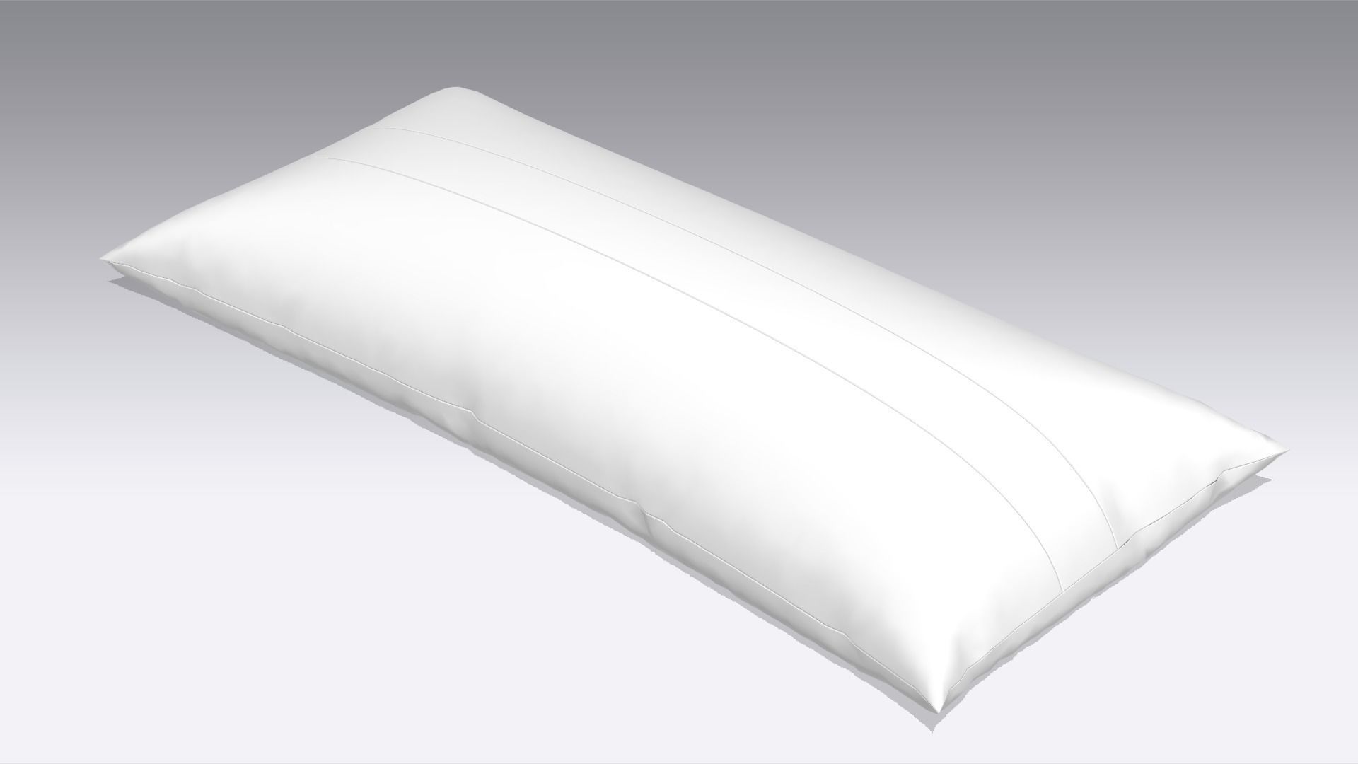 Pillow Low-poly 3D model_2