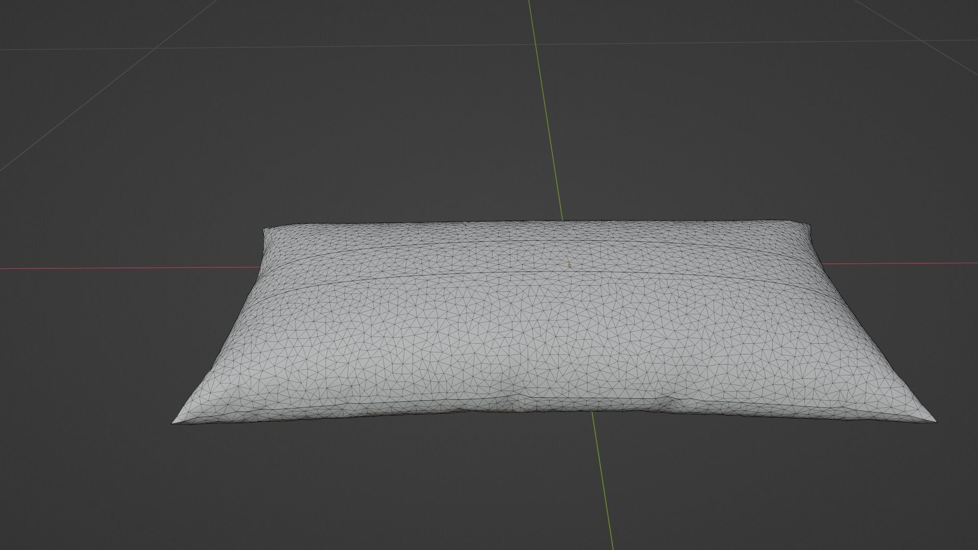 Pillow Low-poly 3D model_7