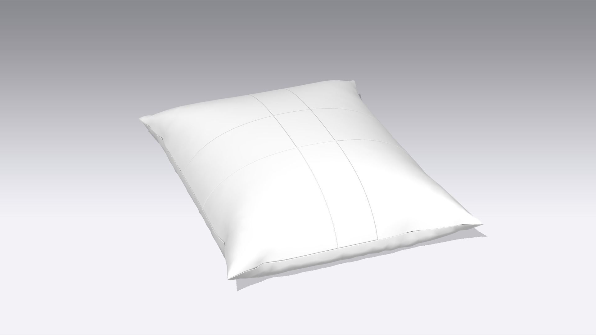 Pillow Low-poly 3D model_2