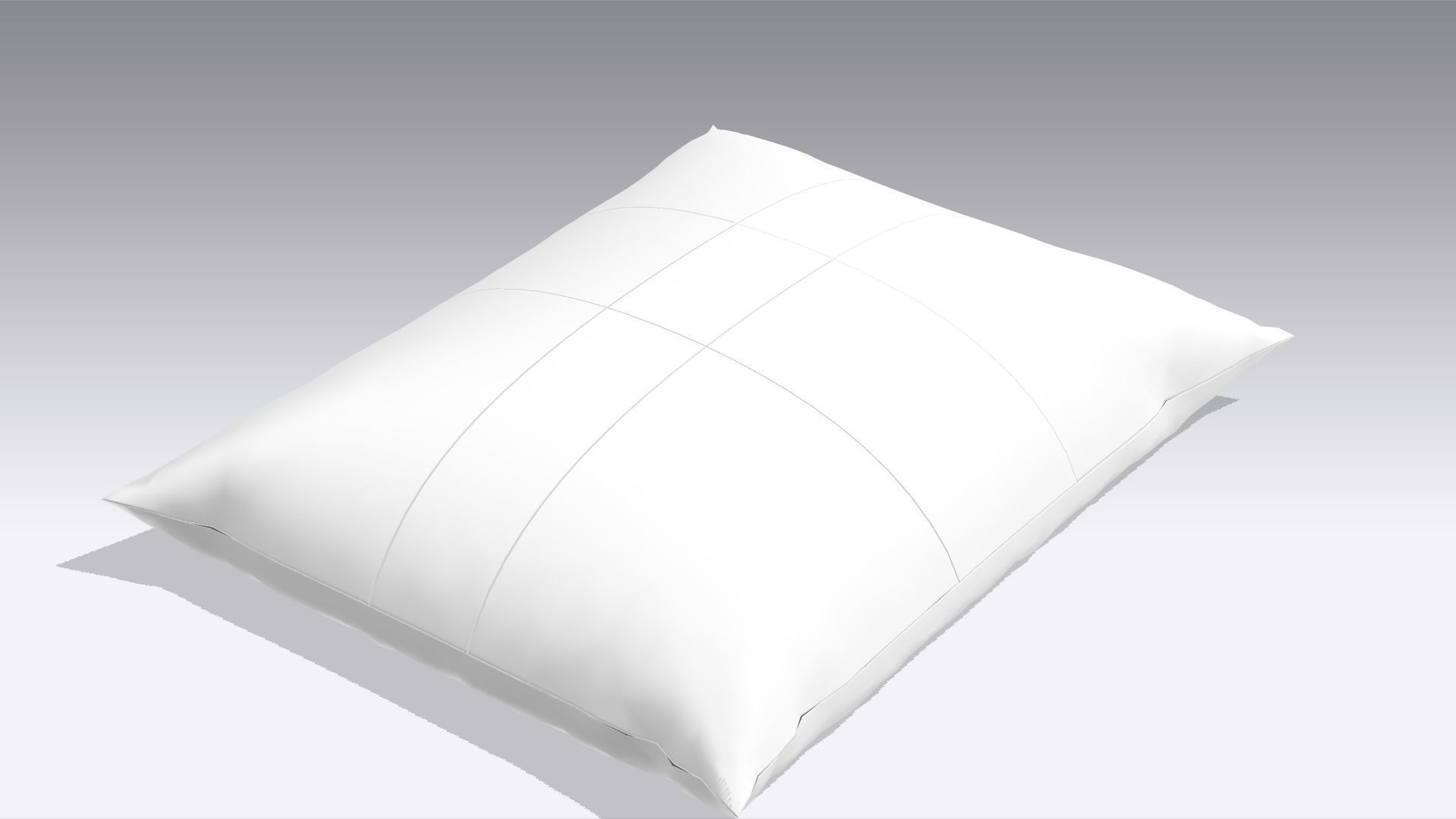 Pillow Low-poly 3D model_3