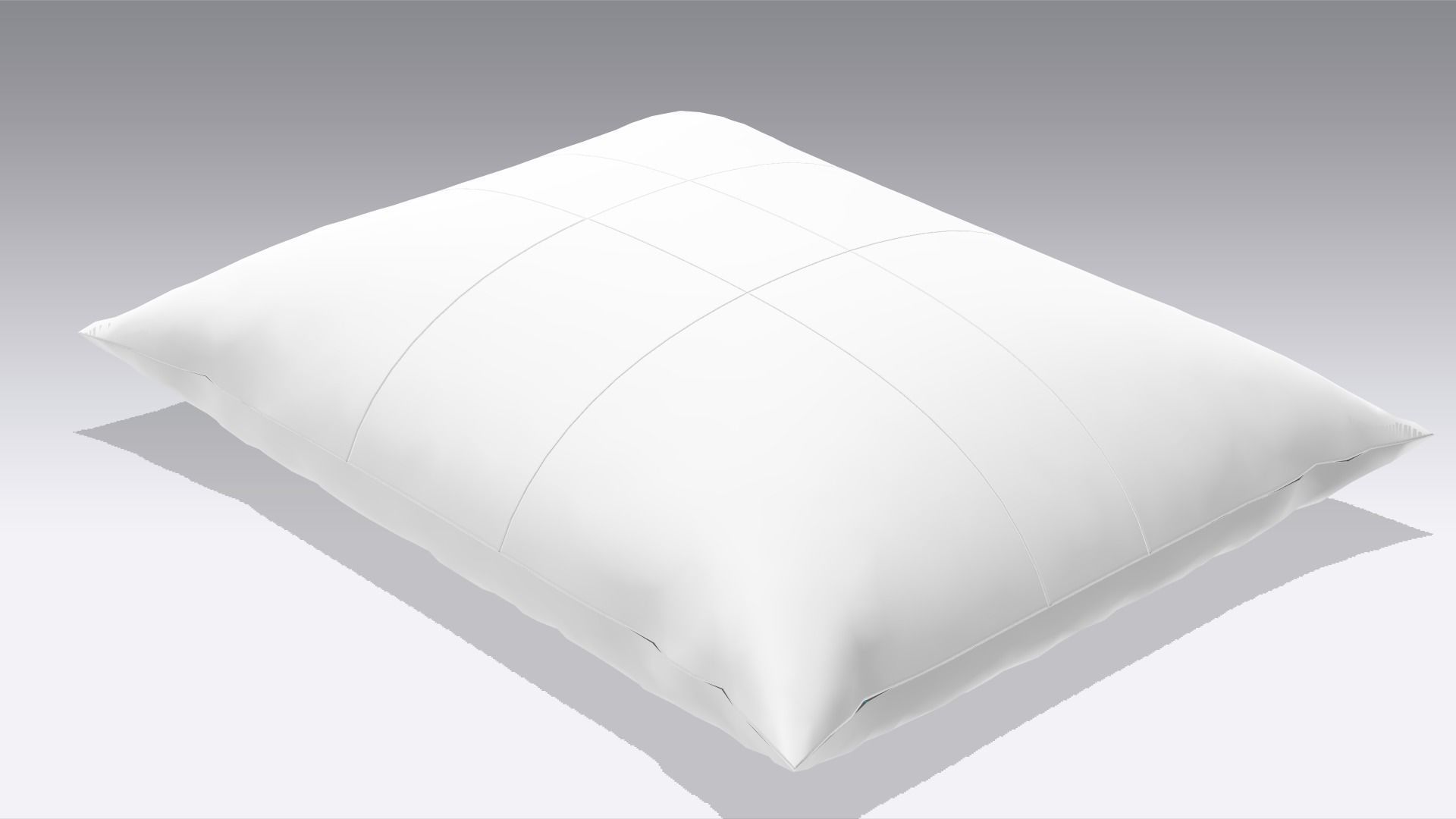 Pillow Low-poly 3D model_4