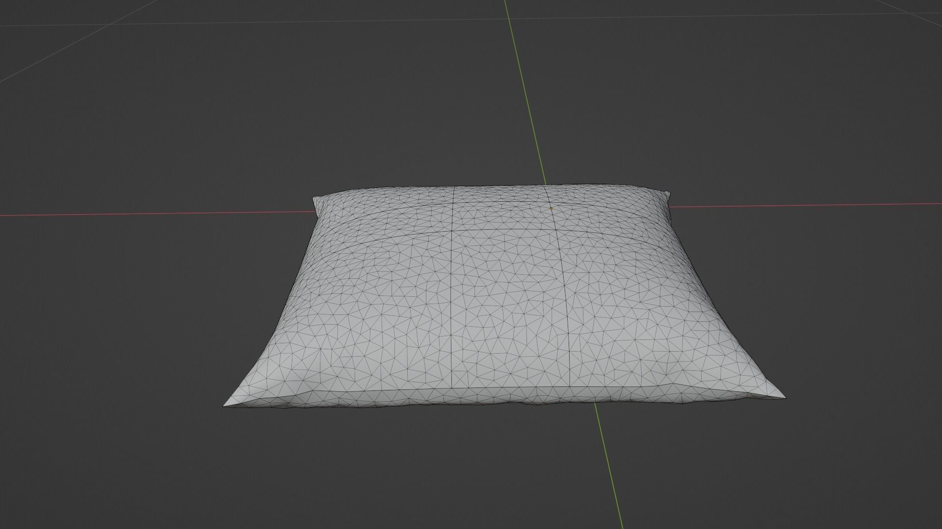 Pillow Low-poly 3D model_7
