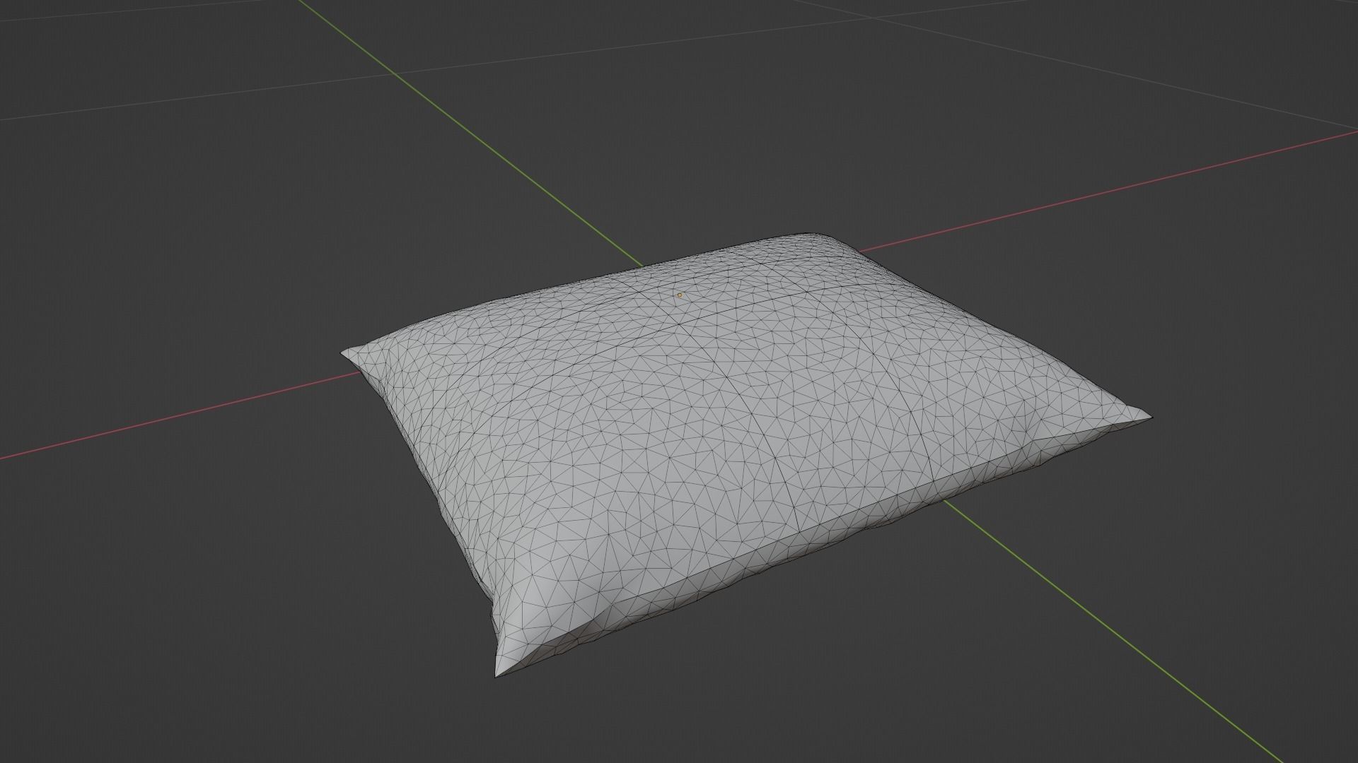 Pillow Low-poly 3D model_6