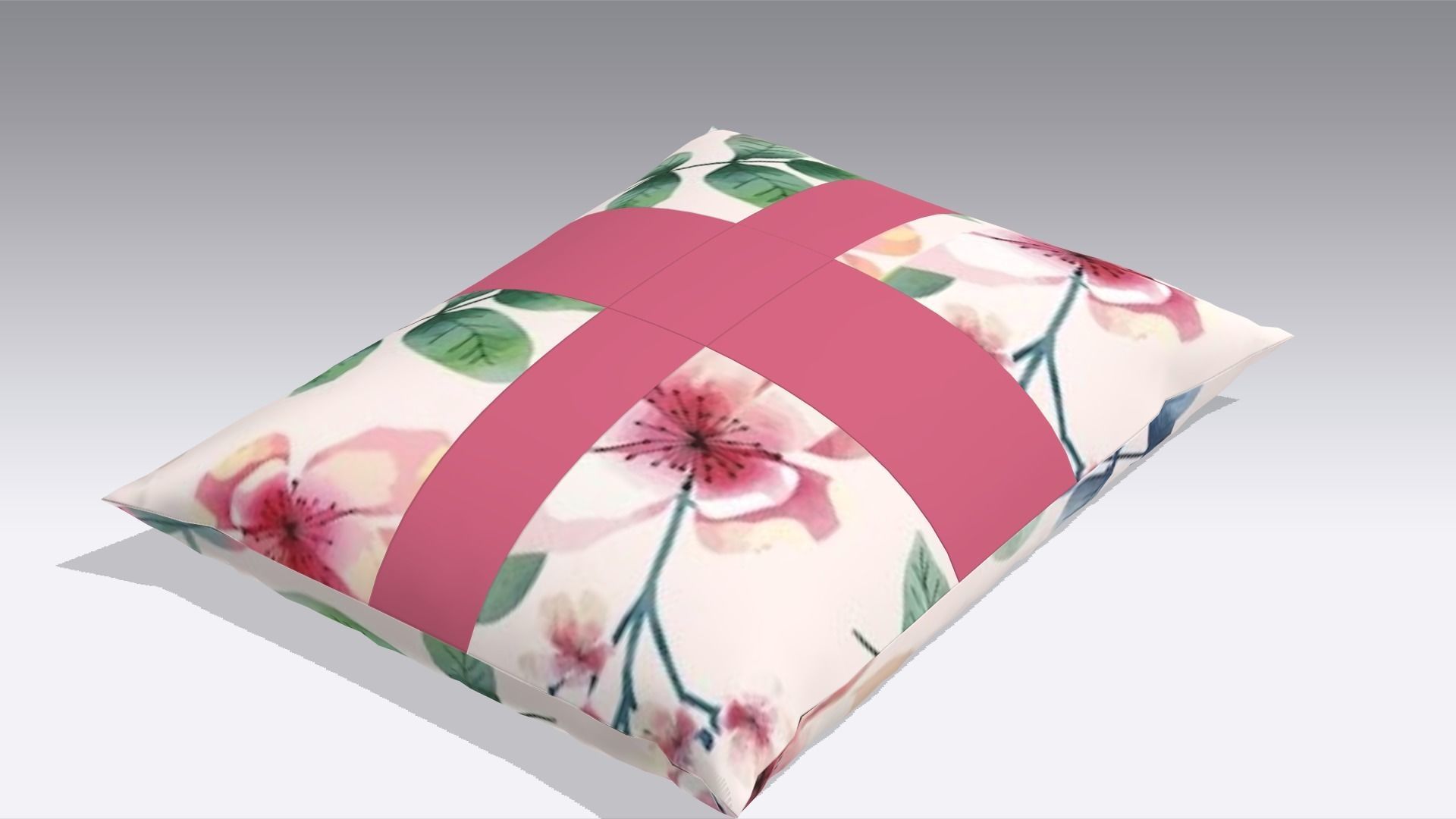 Pillow Low-poly 3D model_3