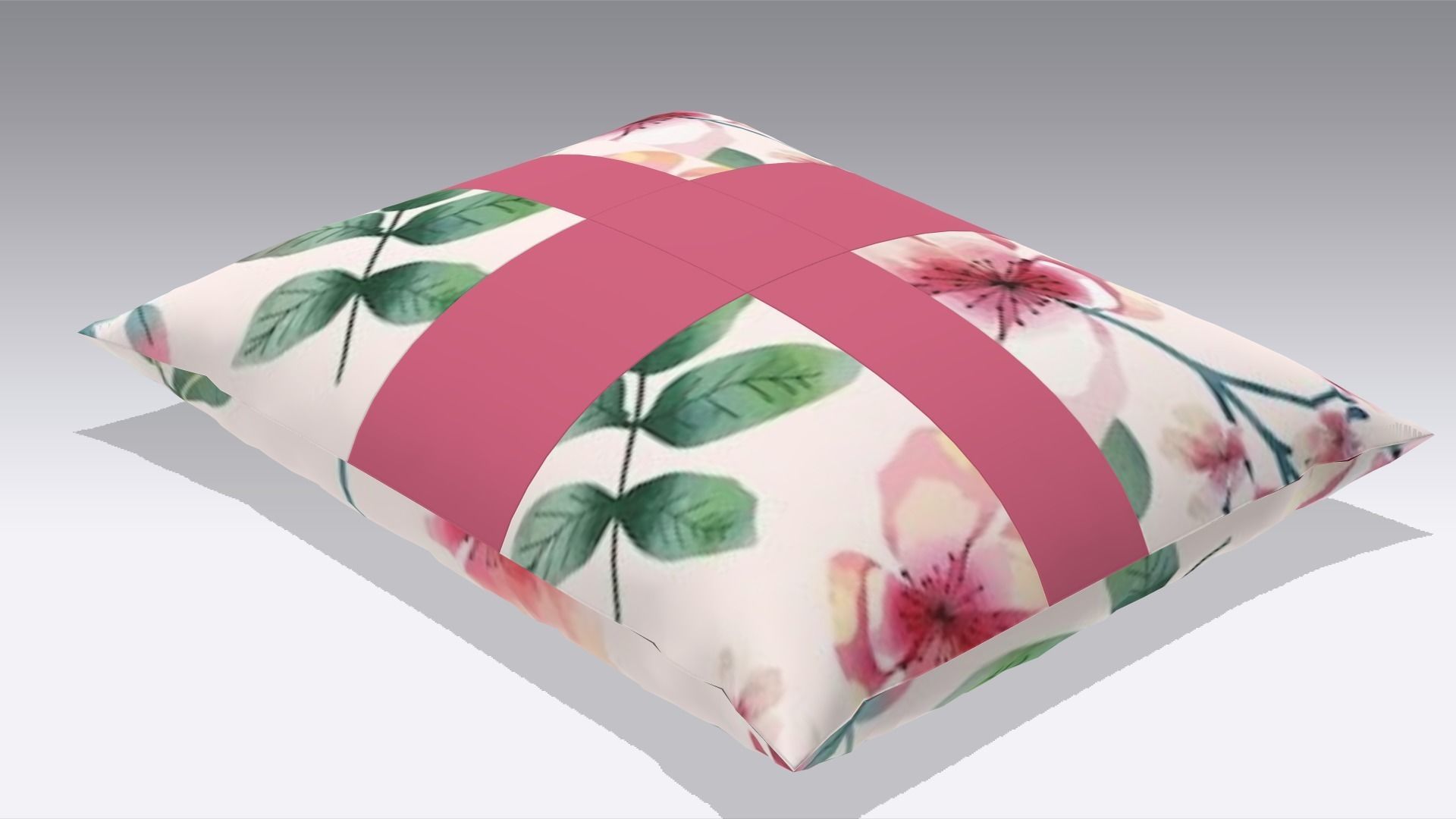 Pillow Low-poly 3D model_4
