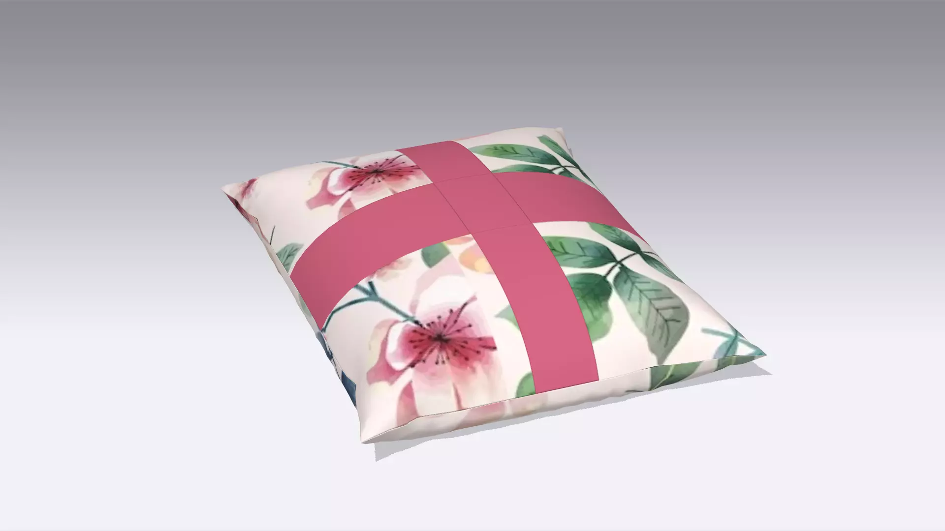 Pillow Low-poly 3D model_0