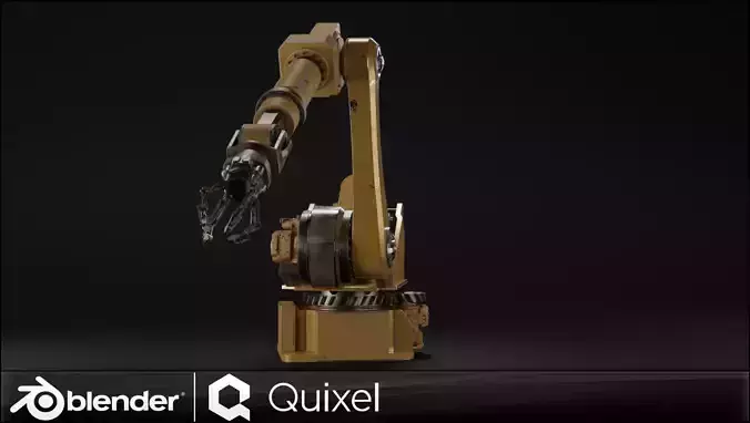 Industrial Arm 3D model Industrial Arm 3D model