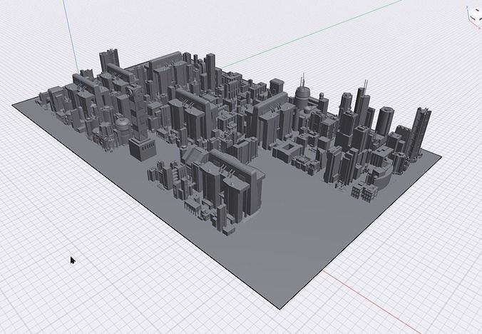 Four Freedom City 3D model
