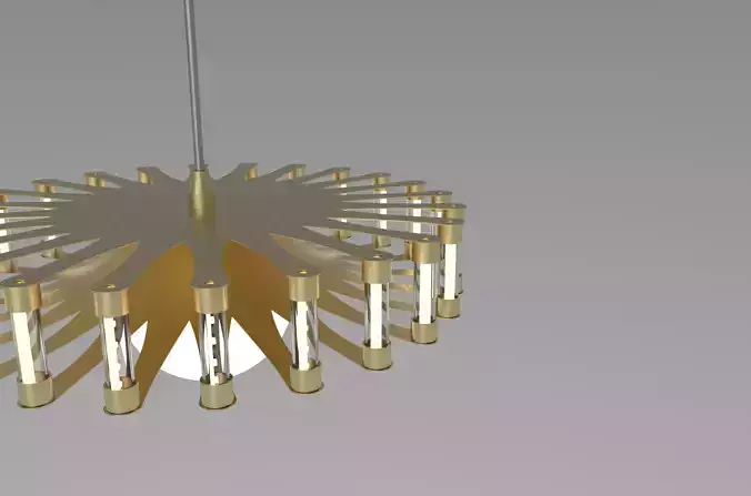 Modern Pendant Lighting 3D Model