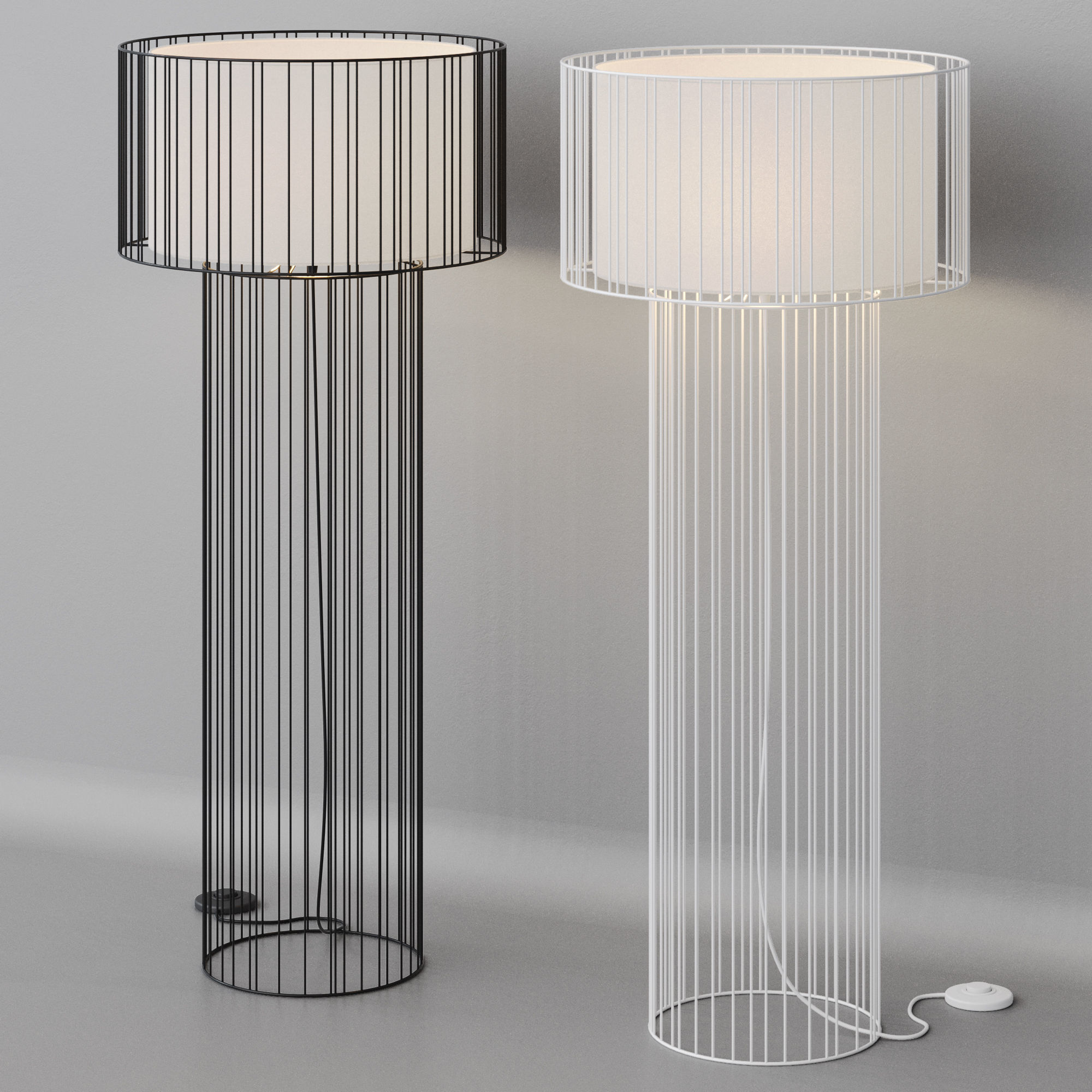 Floor lamp Faro Barcelona LINDA 3D model_5