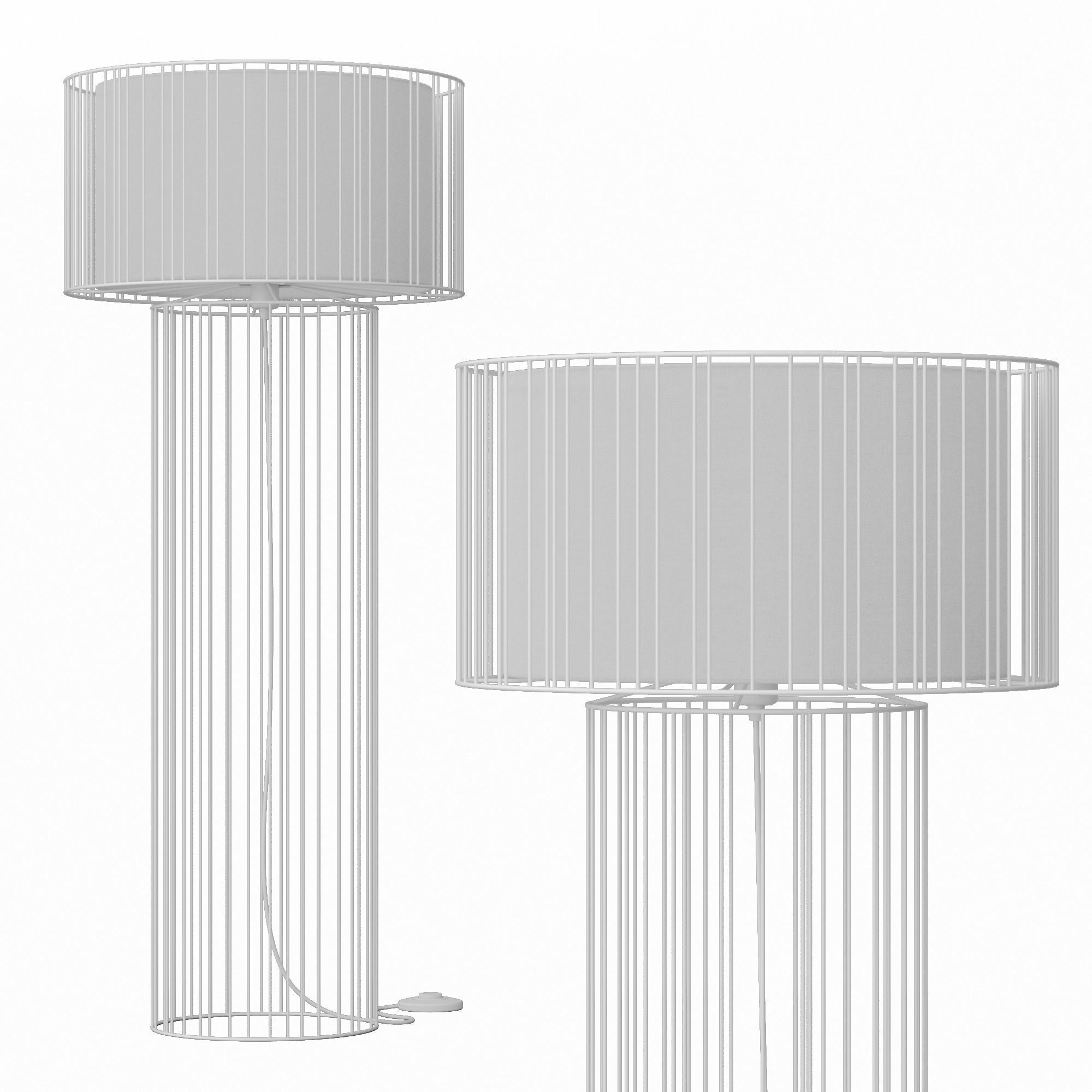 Floor lamp Faro Barcelona LINDA 3D model_11