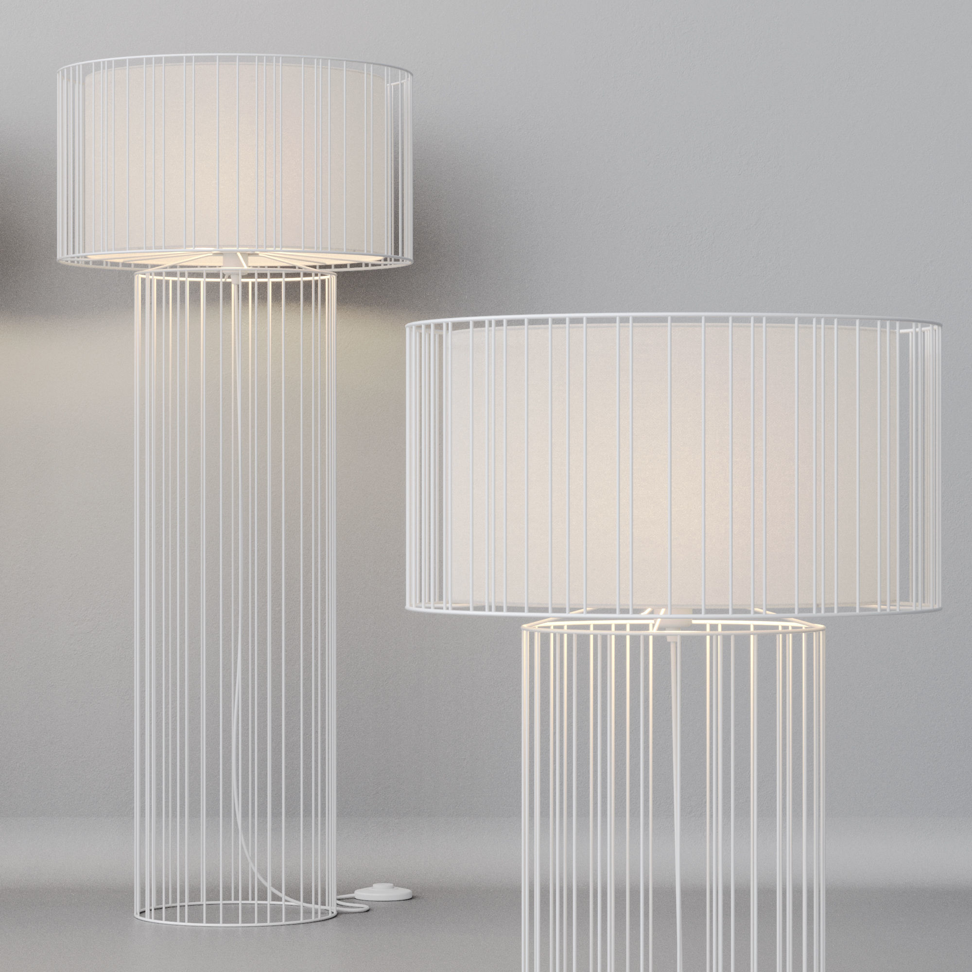 Floor lamp Faro Barcelona LINDA 3D model_7