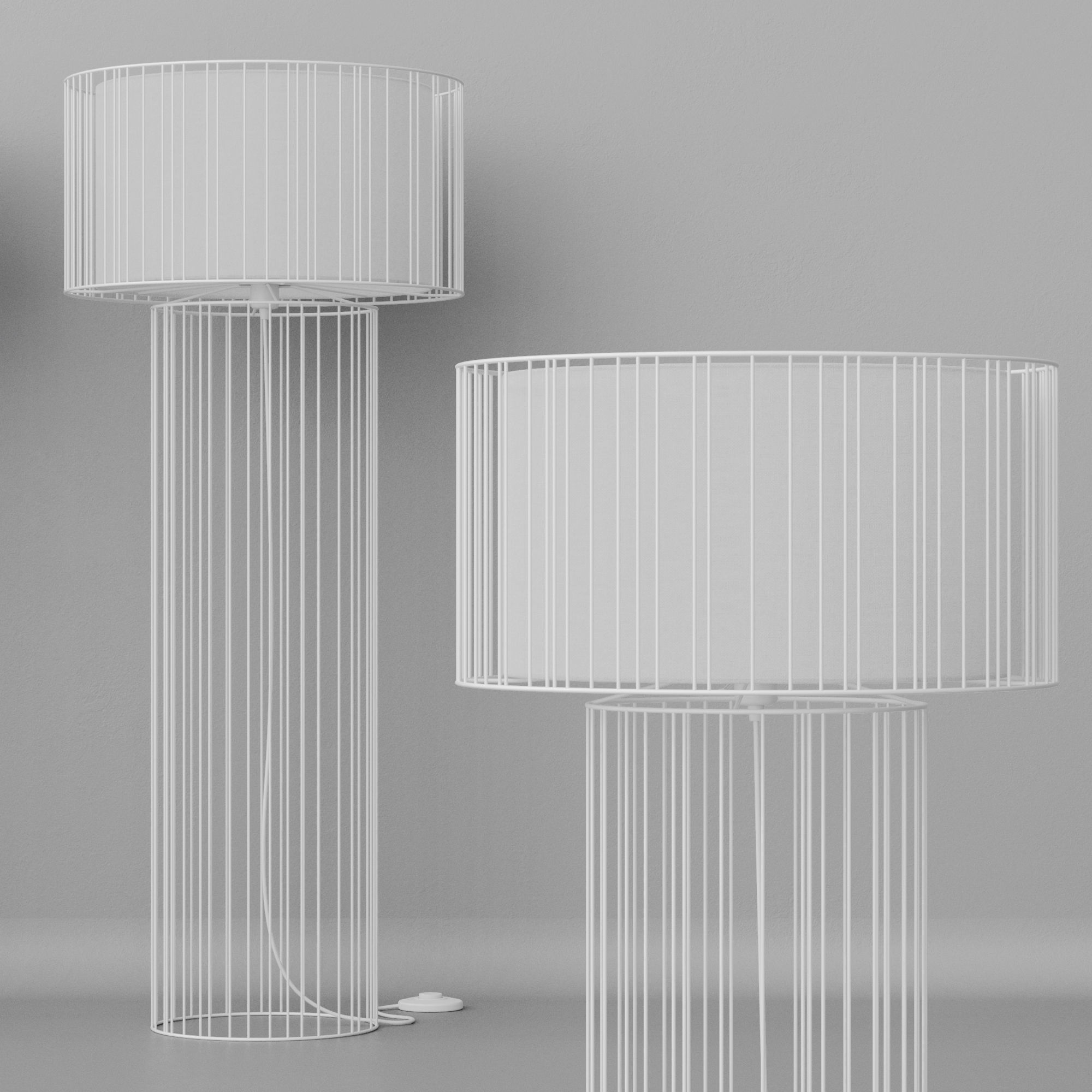 Floor lamp Faro Barcelona LINDA 3D model_15