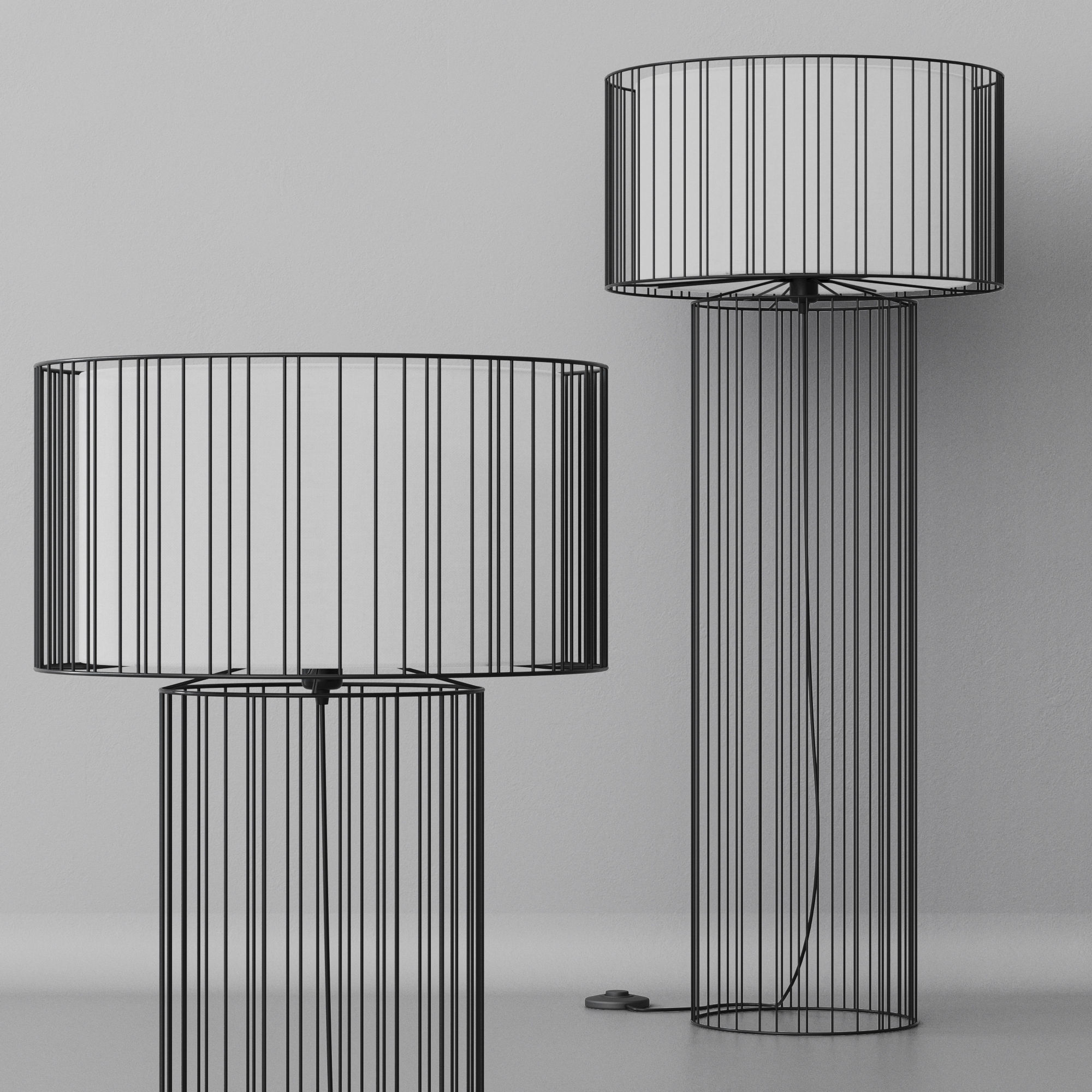 Floor lamp Faro Barcelona LINDA 3D model_14