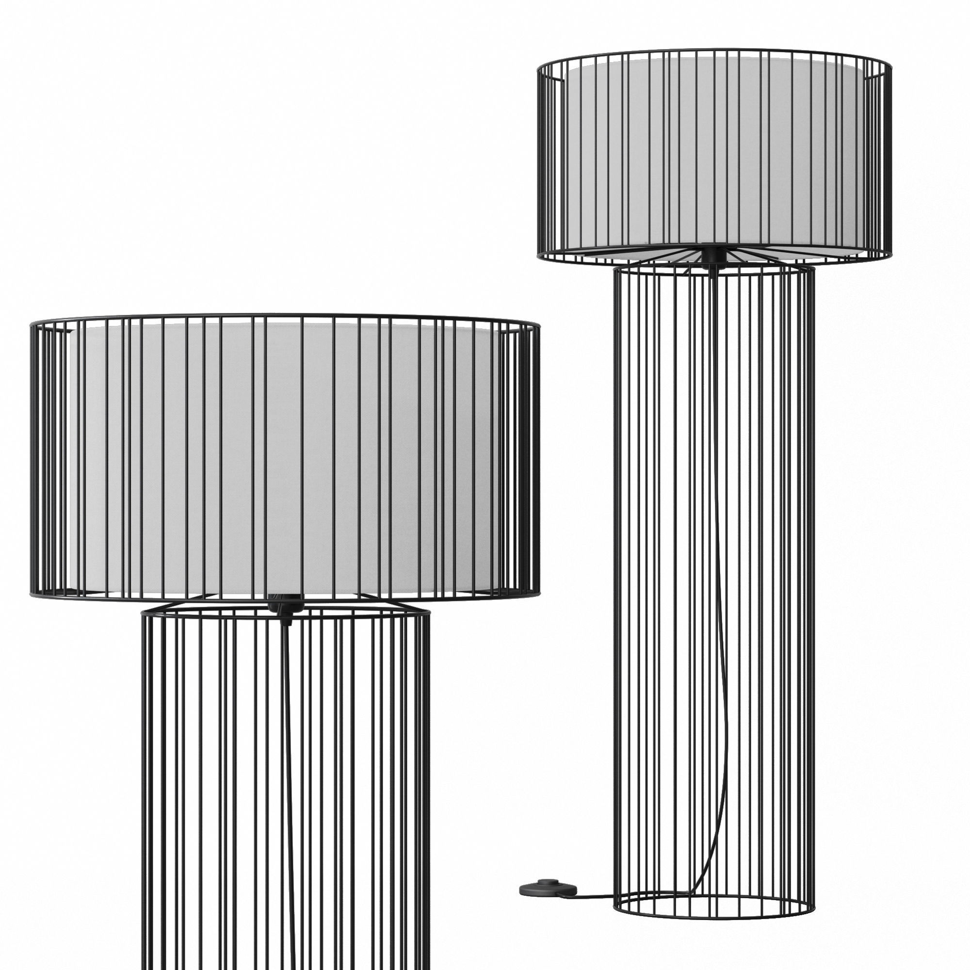 Floor lamp Faro Barcelona LINDA 3D model_10