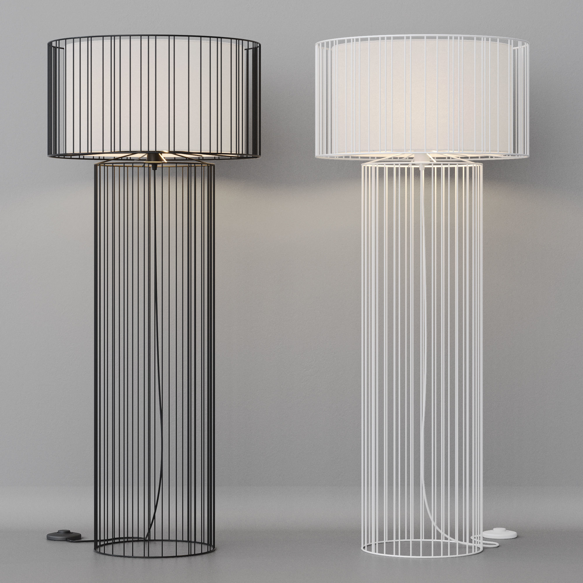 Floor lamp Faro Barcelona LINDA 3D model_4