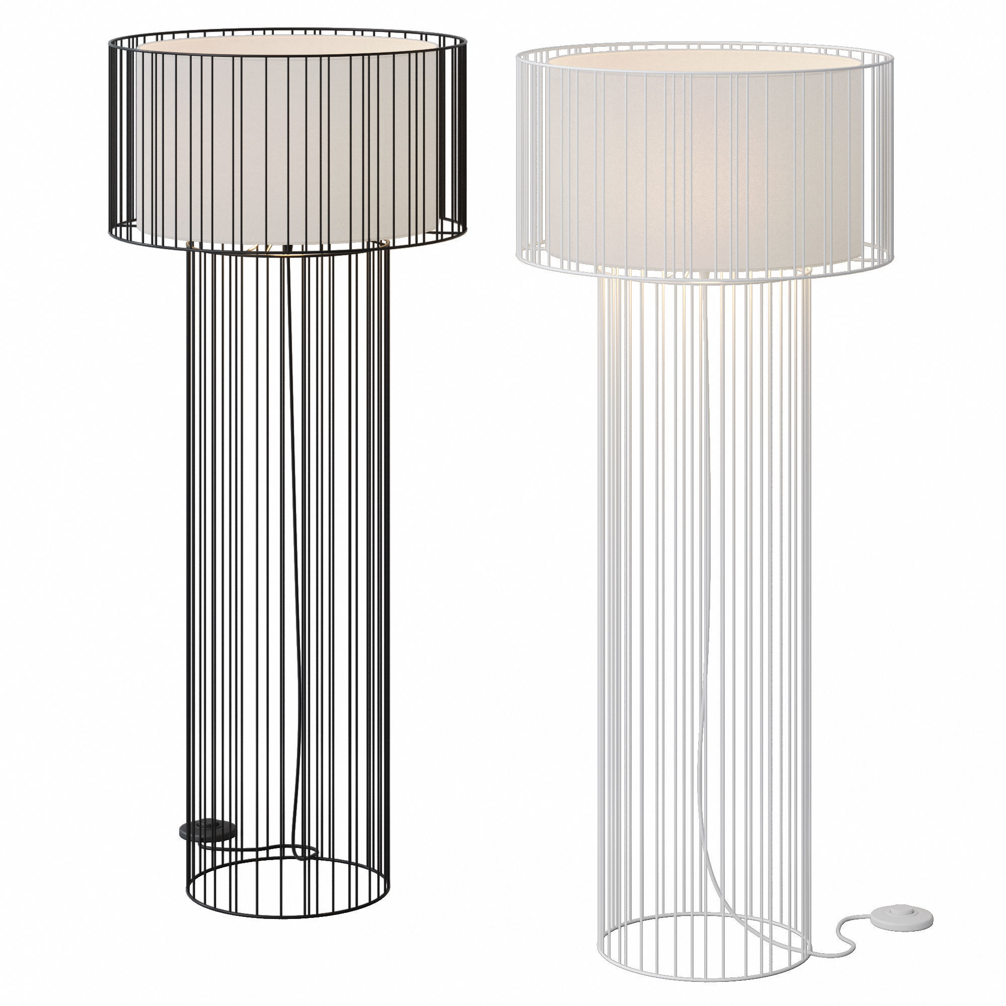 Floor lamp Faro Barcelona LINDA 3D model_1